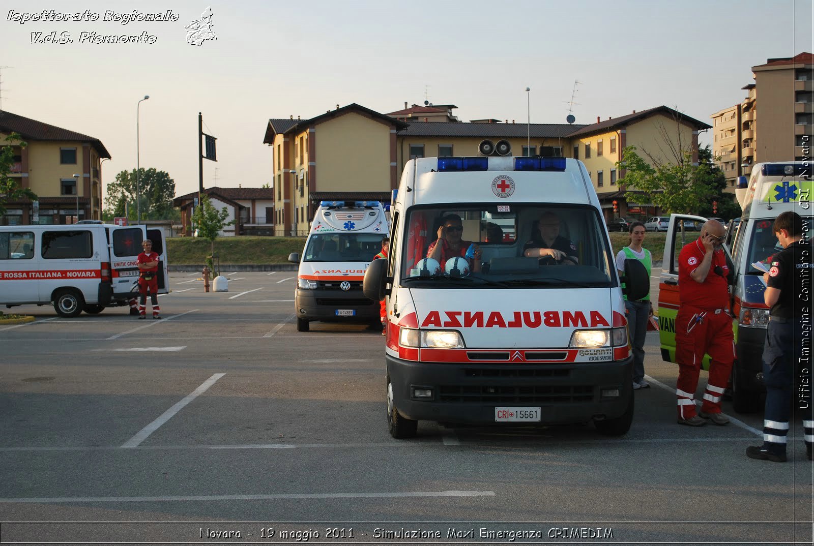 Novara - 19 maggio 2011 - Simulazione Maxi Emergenza CRIMEDIM  - Croce Rossa Italiana - Ufficio Immagine Comitato Provinciale CRI Novara