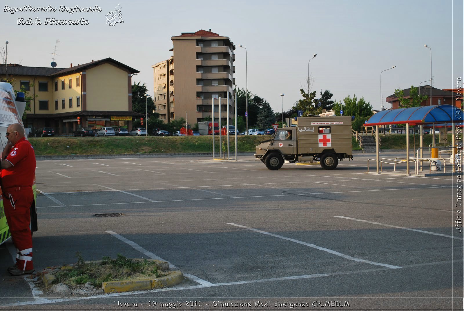 Novara - 19 maggio 2011 - Simulazione Maxi Emergenza CRIMEDIM  - Croce Rossa Italiana - Ufficio Immagine Comitato Provinciale CRI Novara