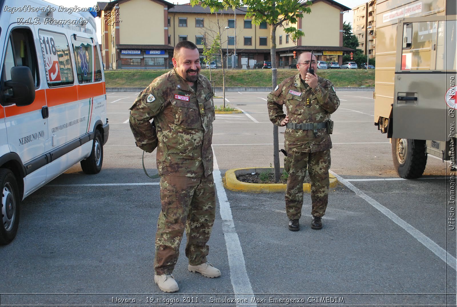 Novara - 19 maggio 2011 - Simulazione Maxi Emergenza CRIMEDIM  - Croce Rossa Italiana - Ufficio Immagine Comitato Provinciale CRI Novara