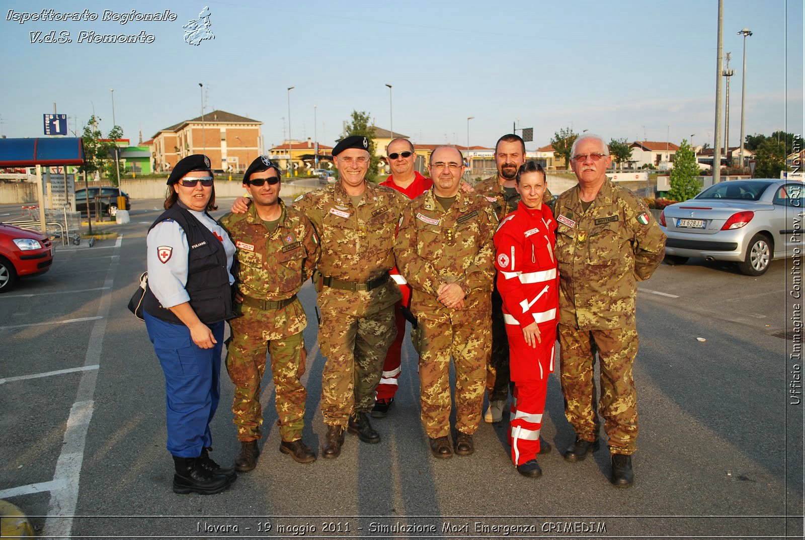 Novara - 19 maggio 2011 - Simulazione Maxi Emergenza CRIMEDIM  - Croce Rossa Italiana - Ufficio Immagine Comitato Provinciale CRI Novara