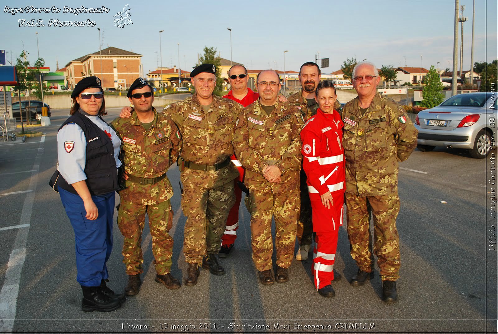 Novara - 19 maggio 2011 - Simulazione Maxi Emergenza CRIMEDIM  - Croce Rossa Italiana - Ufficio Immagine Comitato Provinciale CRI Novara