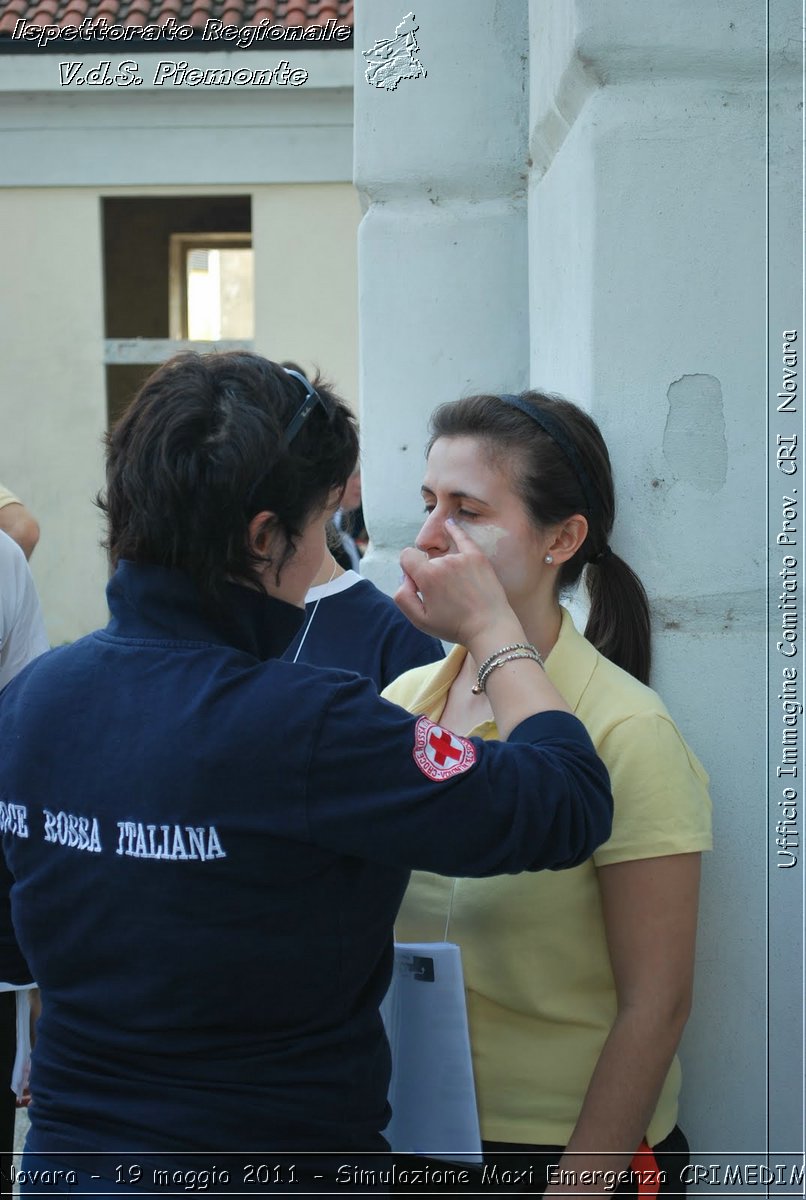 Novara - 19 maggio 2011 - Simulazione Maxi Emergenza CRIMEDIM  - Croce Rossa Italiana - Ufficio Immagine Comitato Provinciale CRI Novara