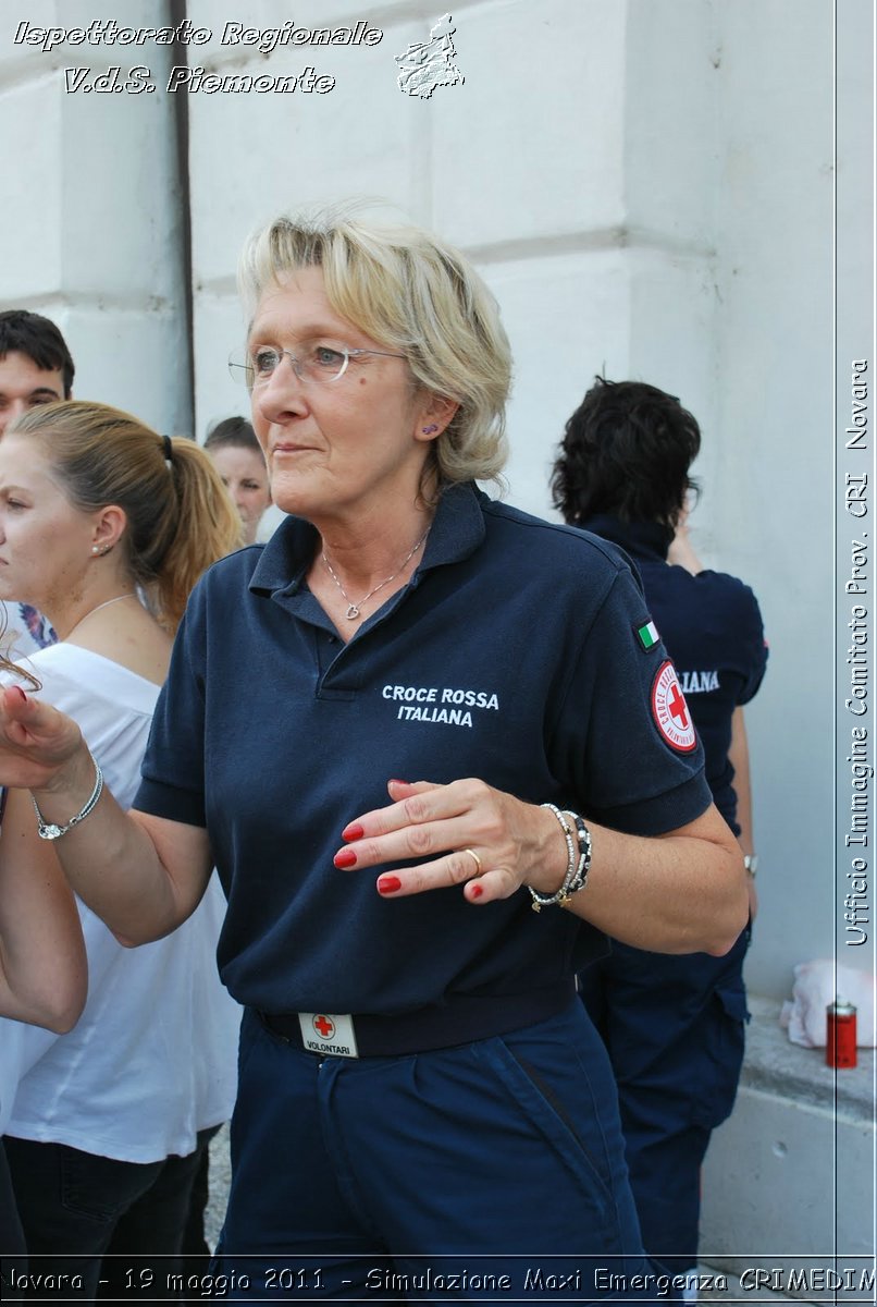 Novara - 19 maggio 2011 - Simulazione Maxi Emergenza CRIMEDIM  - Croce Rossa Italiana - Ufficio Immagine Comitato Provinciale CRI Novara