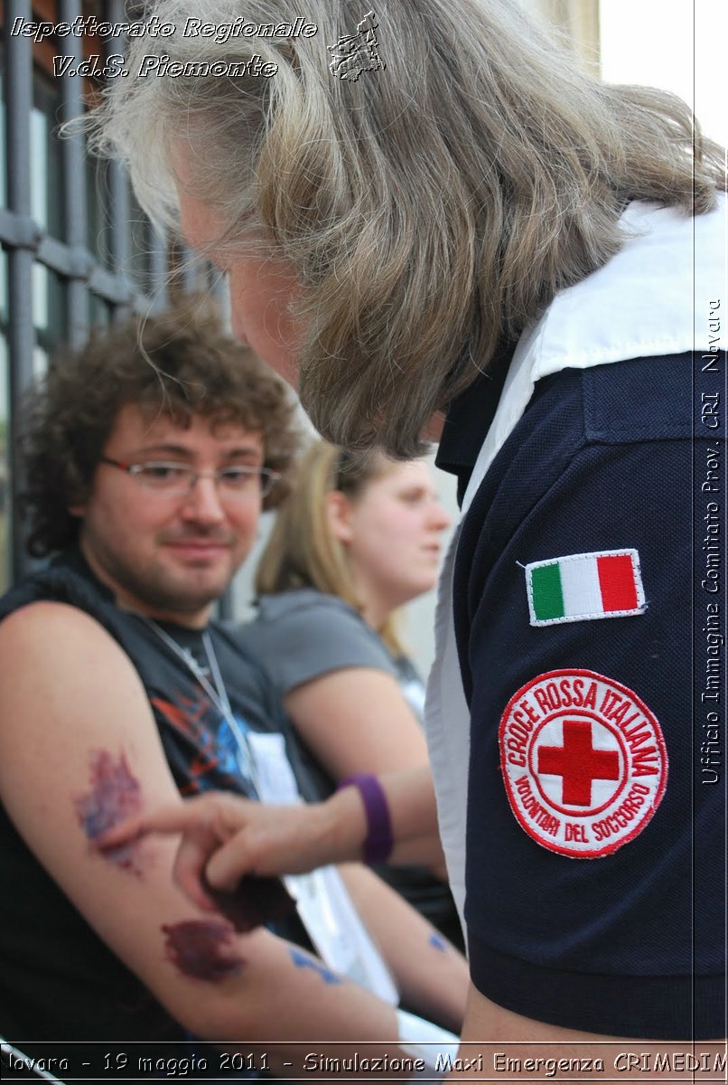 Novara - 19 maggio 2011 - Simulazione Maxi Emergenza CRIMEDIM  - Croce Rossa Italiana - Ufficio Immagine Comitato Provinciale CRI Novara