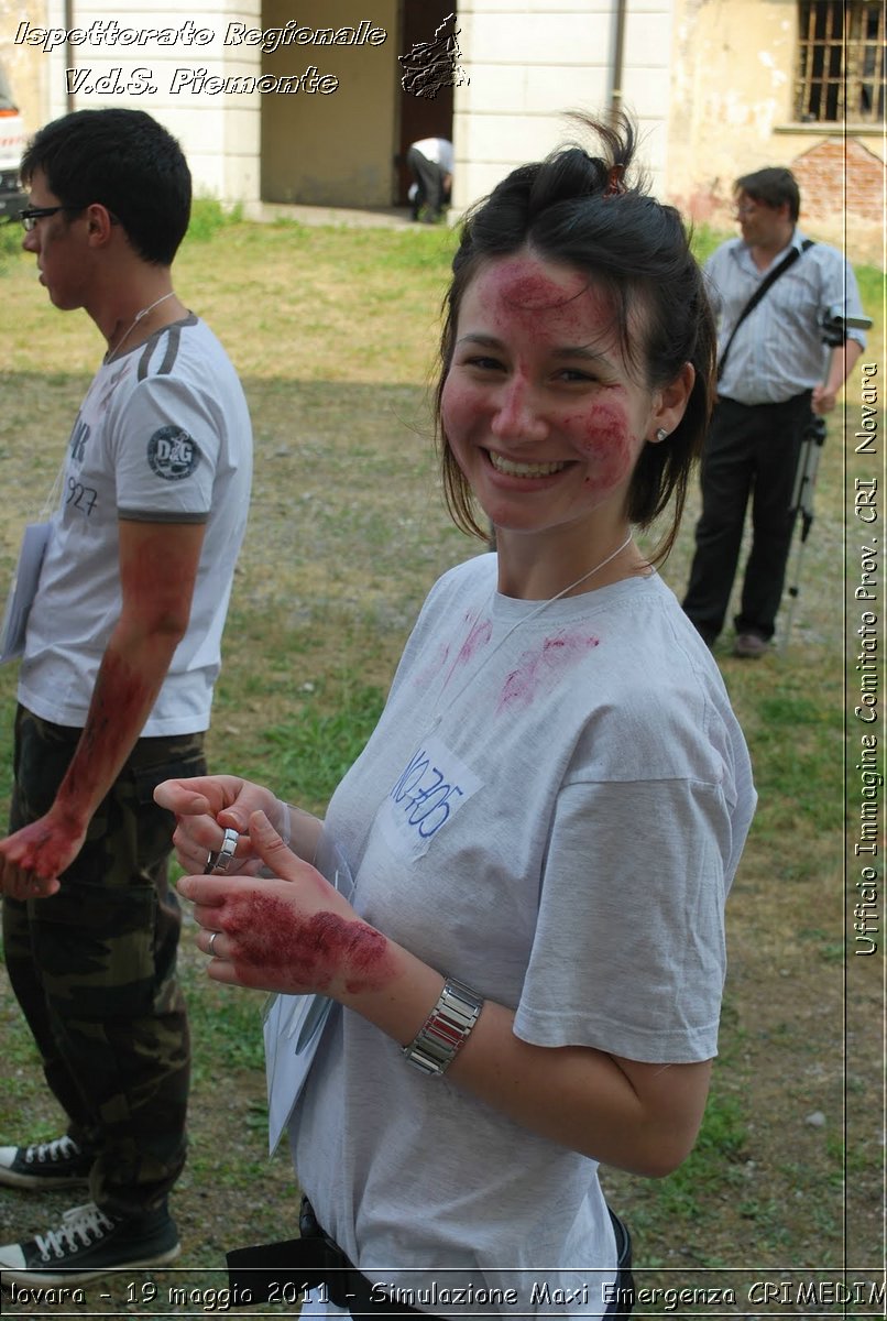 Novara - 19 maggio 2011 - Simulazione Maxi Emergenza CRIMEDIM  - Croce Rossa Italiana - Ufficio Immagine Comitato Provinciale CRI Novara