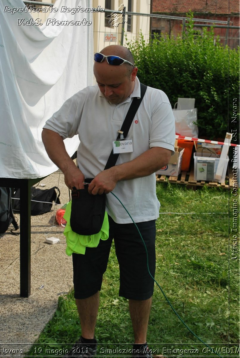 Novara - 19 maggio 2011 - Simulazione Maxi Emergenza CRIMEDIM  - Croce Rossa Italiana - Ufficio Immagine Comitato Provinciale CRI Novara