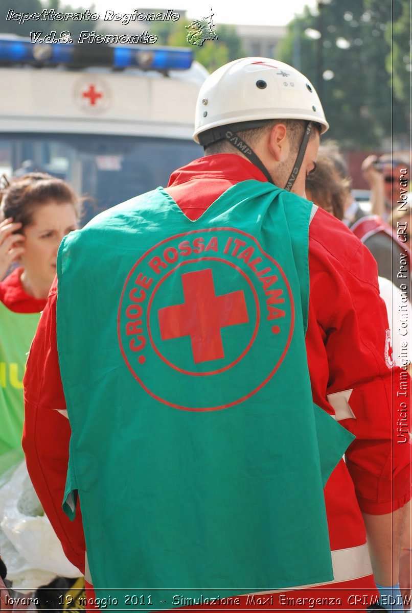 Novara - 19 maggio 2011 - Simulazione Maxi Emergenza CRIMEDIM  - Croce Rossa Italiana - Ufficio Immagine Comitato Provinciale CRI Novara