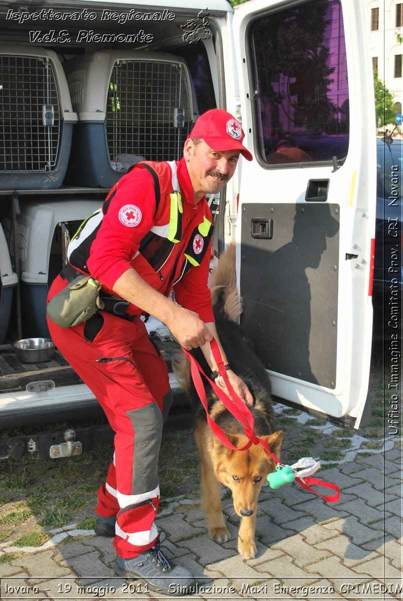 Novara - 19 maggio 2011 - Simulazione Maxi Emergenza CRIMEDIM  - Croce Rossa Italiana - Ufficio Immagine Comitato Provinciale CRI Novara