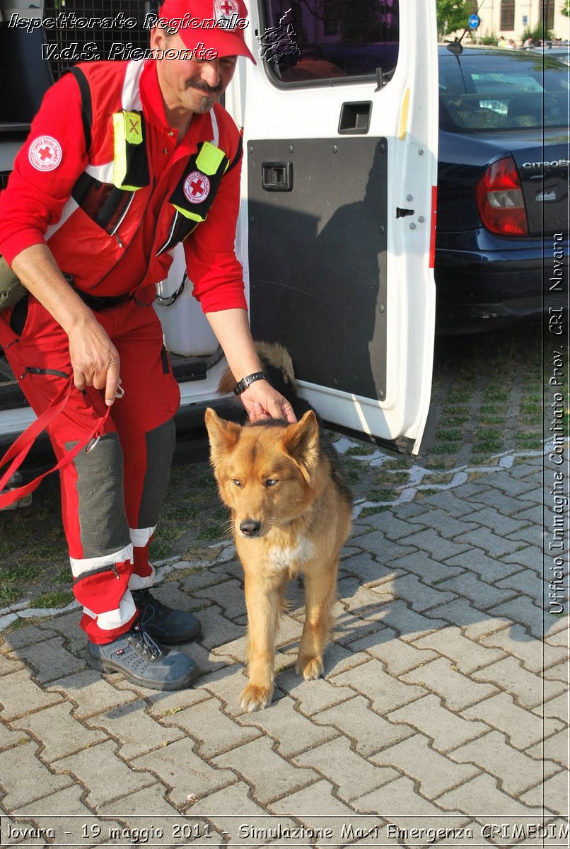 Novara - 19 maggio 2011 - Simulazione Maxi Emergenza CRIMEDIM  - Croce Rossa Italiana - Ufficio Immagine Comitato Provinciale CRI Novara