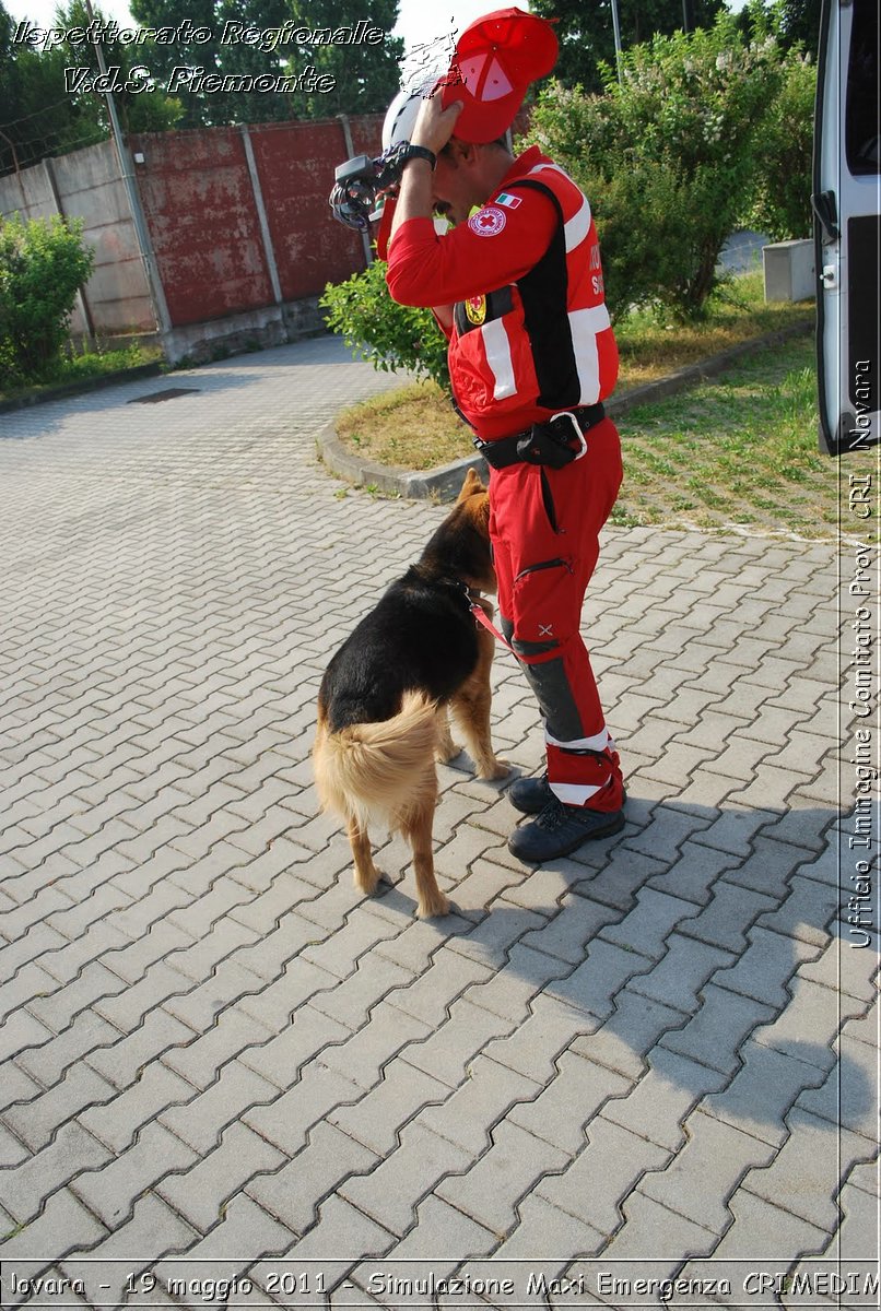 Novara - 19 maggio 2011 - Simulazione Maxi Emergenza CRIMEDIM  - Croce Rossa Italiana - Ufficio Immagine Comitato Provinciale CRI Novara