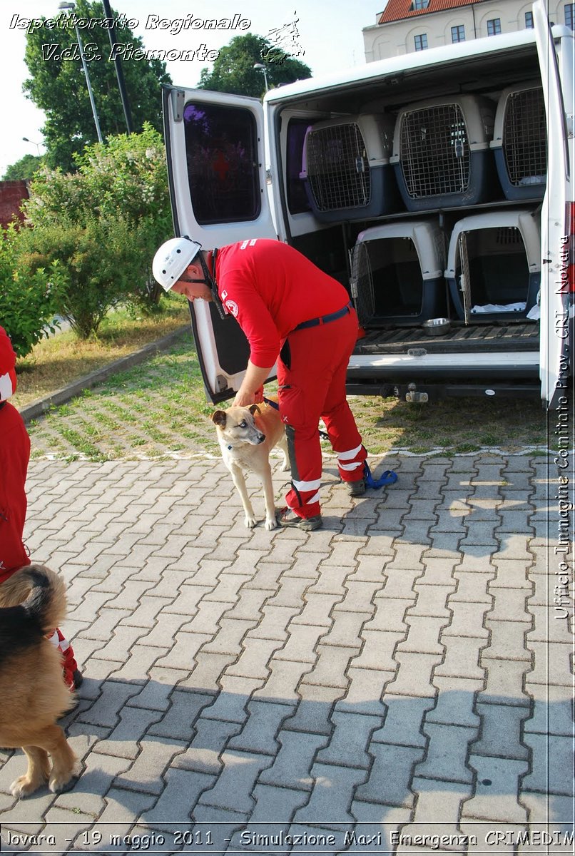 Novara - 19 maggio 2011 - Simulazione Maxi Emergenza CRIMEDIM  - Croce Rossa Italiana - Ufficio Immagine Comitato Provinciale CRI Novara