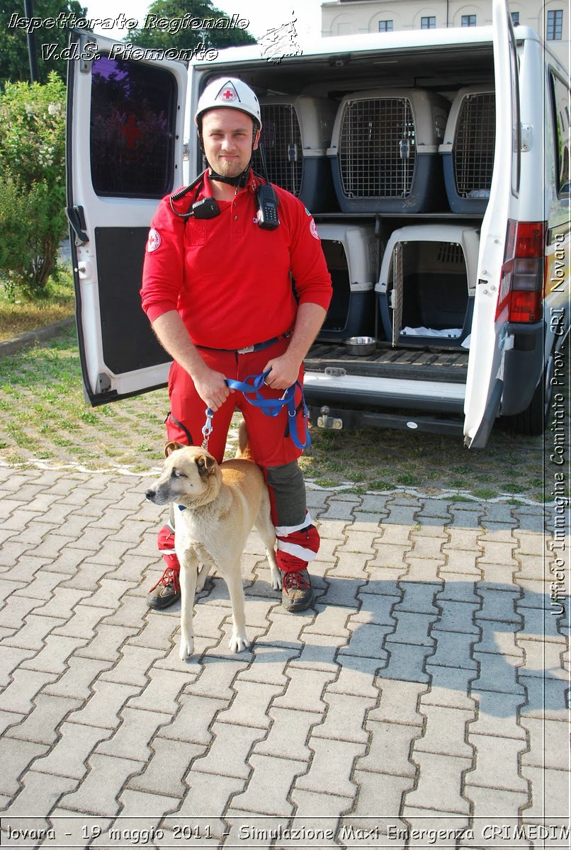 Novara - 19 maggio 2011 - Simulazione Maxi Emergenza CRIMEDIM  - Croce Rossa Italiana - Ufficio Immagine Comitato Provinciale CRI Novara