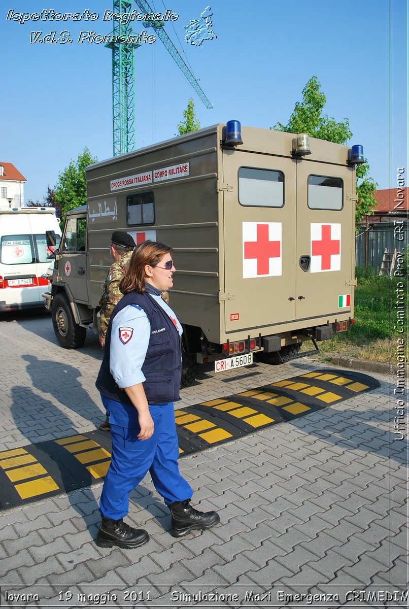 Novara - 19 maggio 2011 - Simulazione Maxi Emergenza CRIMEDIM  - Croce Rossa Italiana - Ufficio Immagine Comitato Provinciale CRI Novara