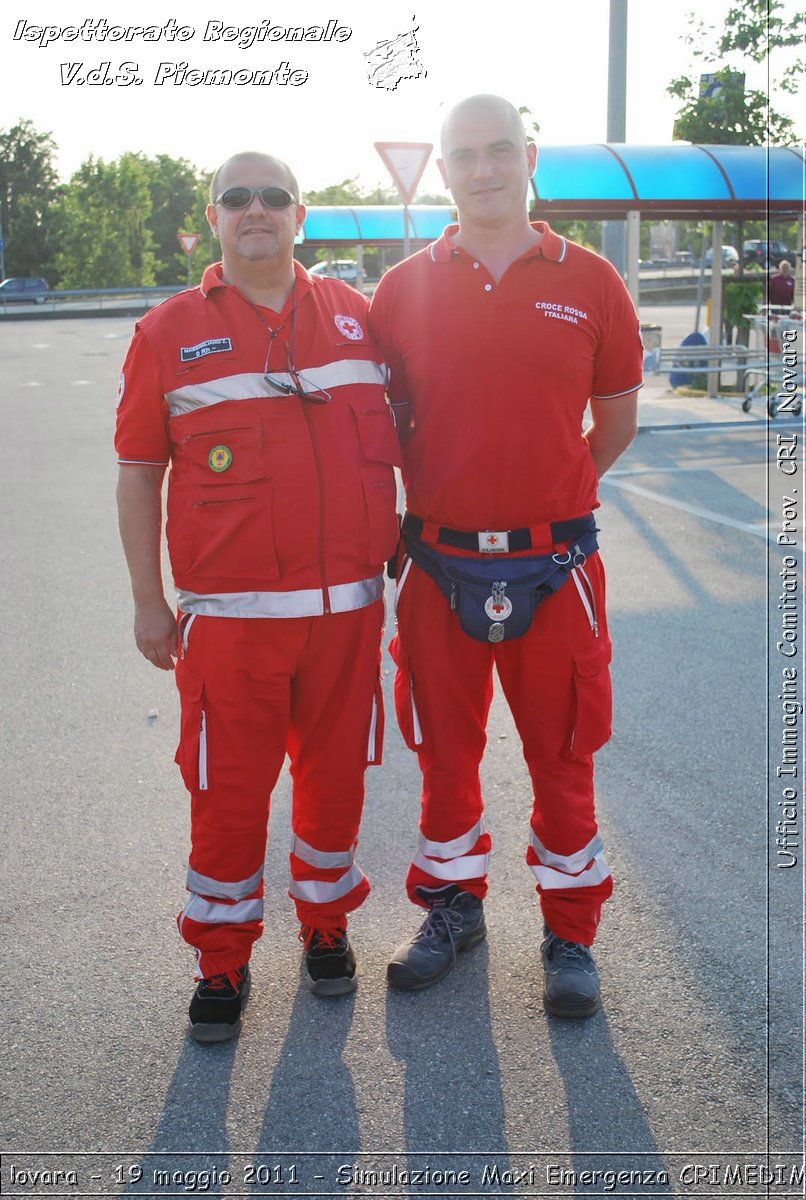 Novara - 19 maggio 2011 - Simulazione Maxi Emergenza CRIMEDIM  - Croce Rossa Italiana - Ufficio Immagine Comitato Provinciale CRI Novara