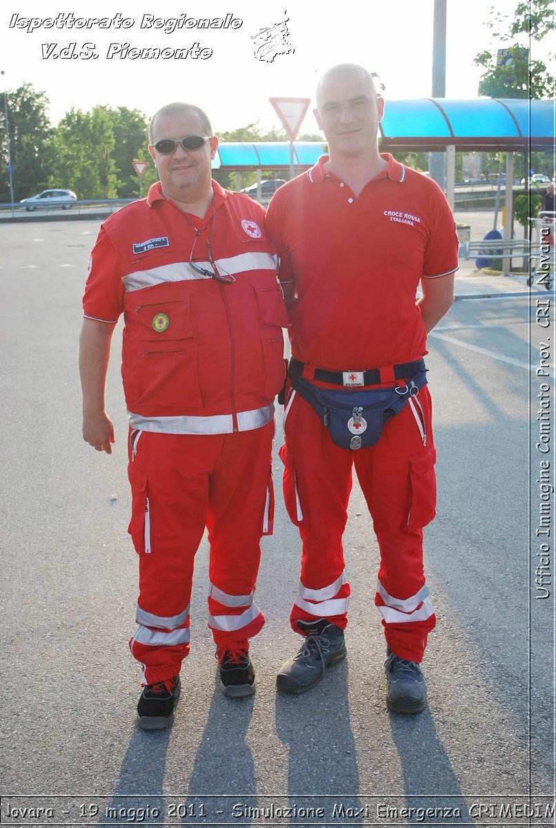 Novara - 19 maggio 2011 - Simulazione Maxi Emergenza CRIMEDIM  - Croce Rossa Italiana - Ufficio Immagine Comitato Provinciale CRI Novara