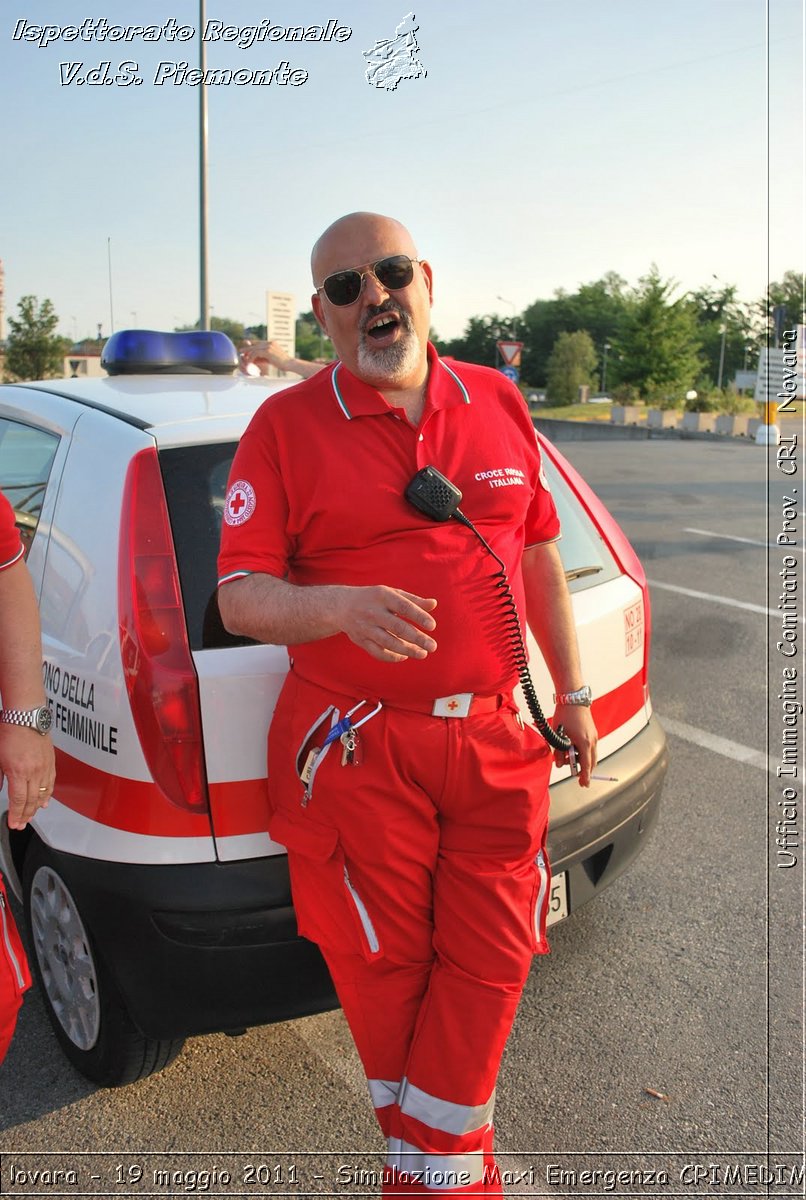 Novara - 19 maggio 2011 - Simulazione Maxi Emergenza CRIMEDIM  - Croce Rossa Italiana - Ufficio Immagine Comitato Provinciale CRI Novara