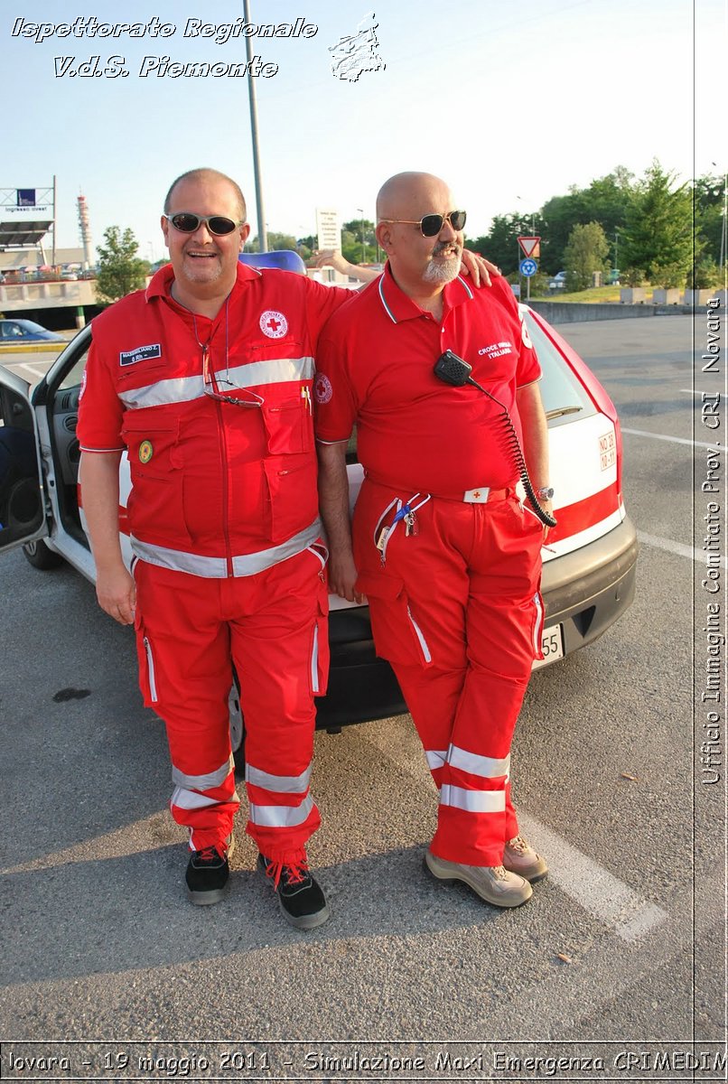 Novara - 19 maggio 2011 - Simulazione Maxi Emergenza CRIMEDIM  - Croce Rossa Italiana - Ufficio Immagine Comitato Provinciale CRI Novara