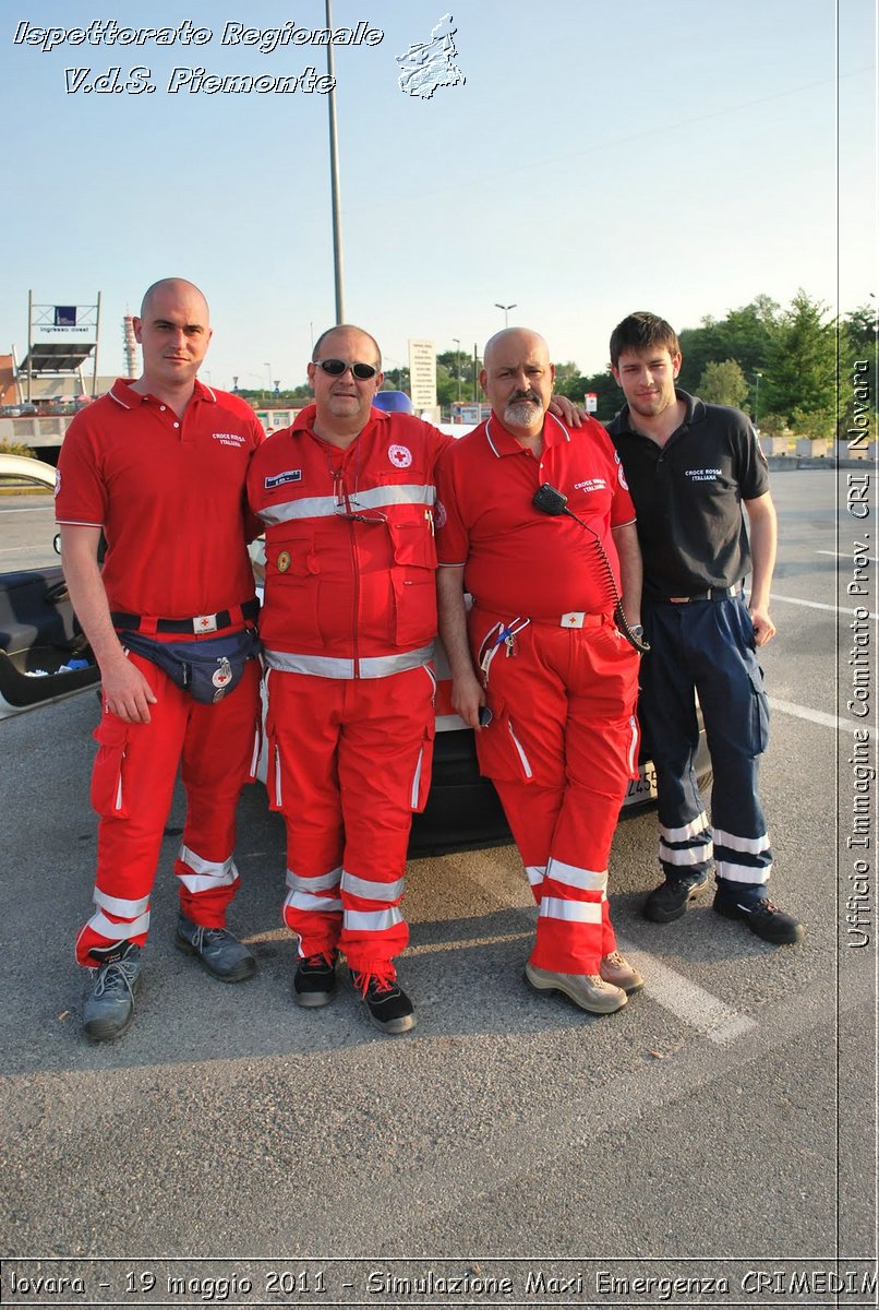 Novara - 19 maggio 2011 - Simulazione Maxi Emergenza CRIMEDIM  - Croce Rossa Italiana - Ufficio Immagine Comitato Provinciale CRI Novara