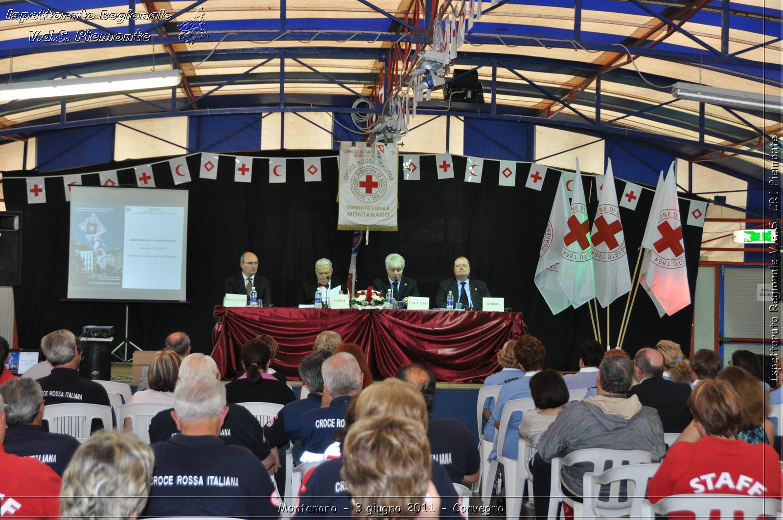 Montanaro - 3 giugno 2011 - I 150 anni dall'unit d'Italia e la Croce Rossa Italiana: un percorso attraverso la storia del nostro paese. Comitato Locale di Montanaro, 20 anniversario fondazione -  Croce Rossa Italiana - Ispettorato Regionale Volontari del Soccorso Piemonte