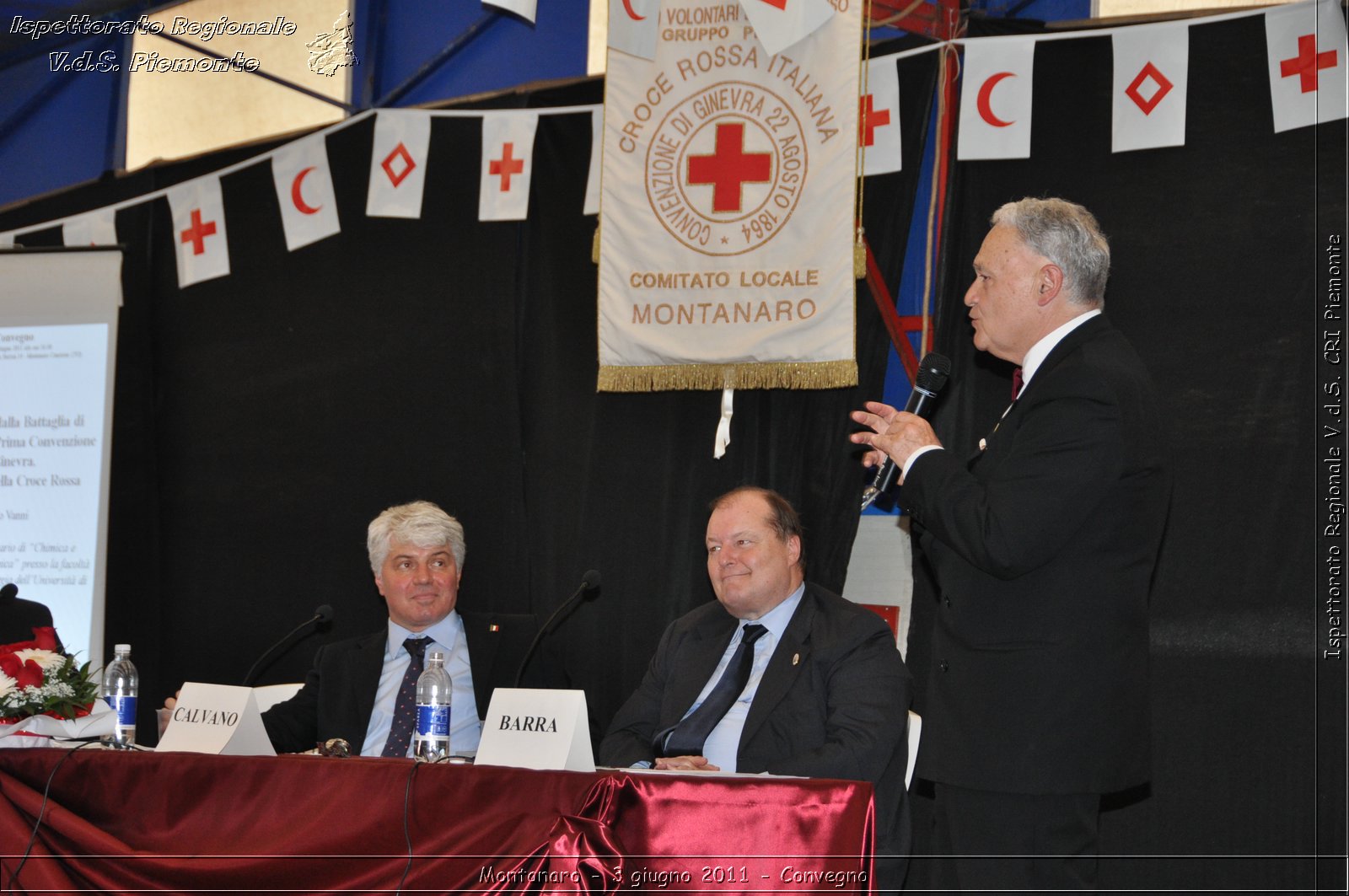 Montanaro - 3 giugno 2011 - I 150 anni dall'unit d'Italia e la Croce Rossa Italiana: un percorso attraverso la storia del nostro paese. Comitato Locale di Montanaro, 20 anniversario fondazione -  Croce Rossa Italiana - Ispettorato Regionale Volontari del Soccorso Piemonte