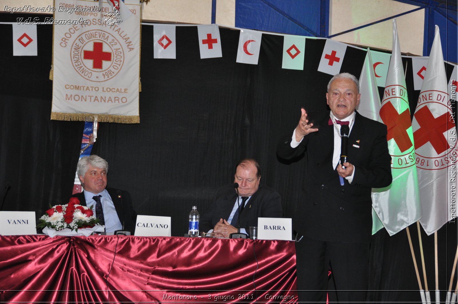 Montanaro - 3 giugno 2011 - I 150 anni dall'unit d'Italia e la Croce Rossa Italiana: un percorso attraverso la storia del nostro paese. Comitato Locale di Montanaro, 20 anniversario fondazione -  Croce Rossa Italiana - Ispettorato Regionale Volontari del Soccorso Piemonte