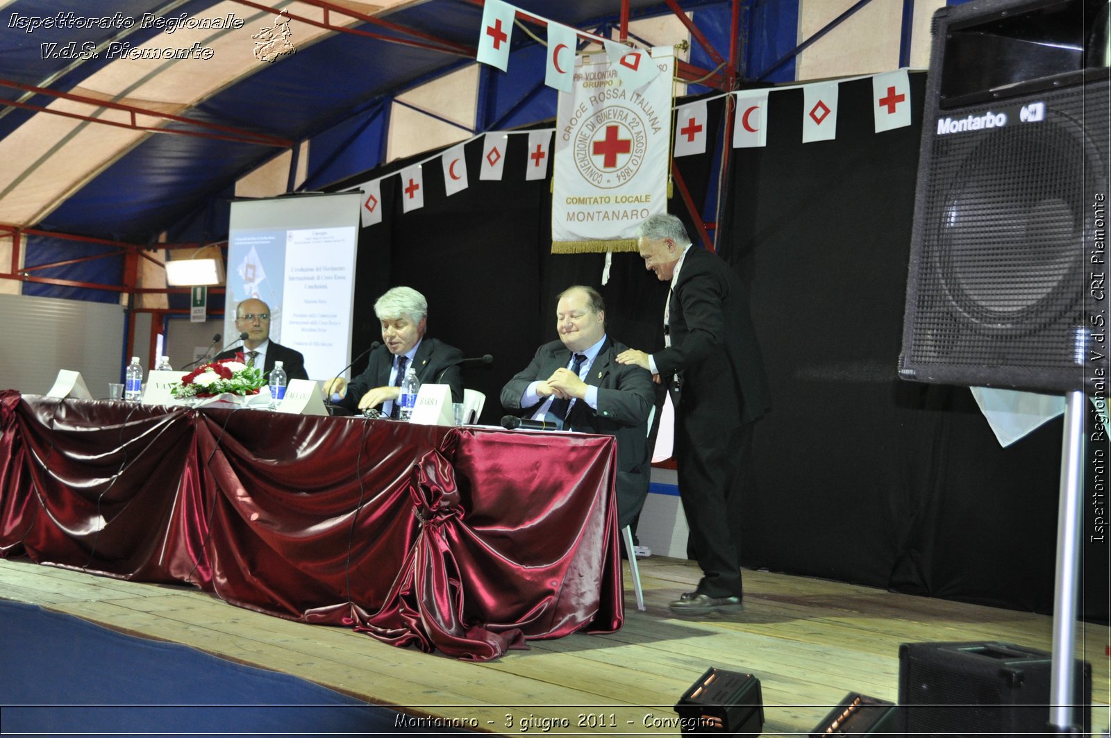 Montanaro - 3 giugno 2011 - I 150 anni dall'unit d'Italia e la Croce Rossa Italiana: un percorso attraverso la storia del nostro paese. Comitato Locale di Montanaro, 20 anniversario fondazione -  Croce Rossa Italiana - Ispettorato Regionale Volontari del Soccorso Piemonte