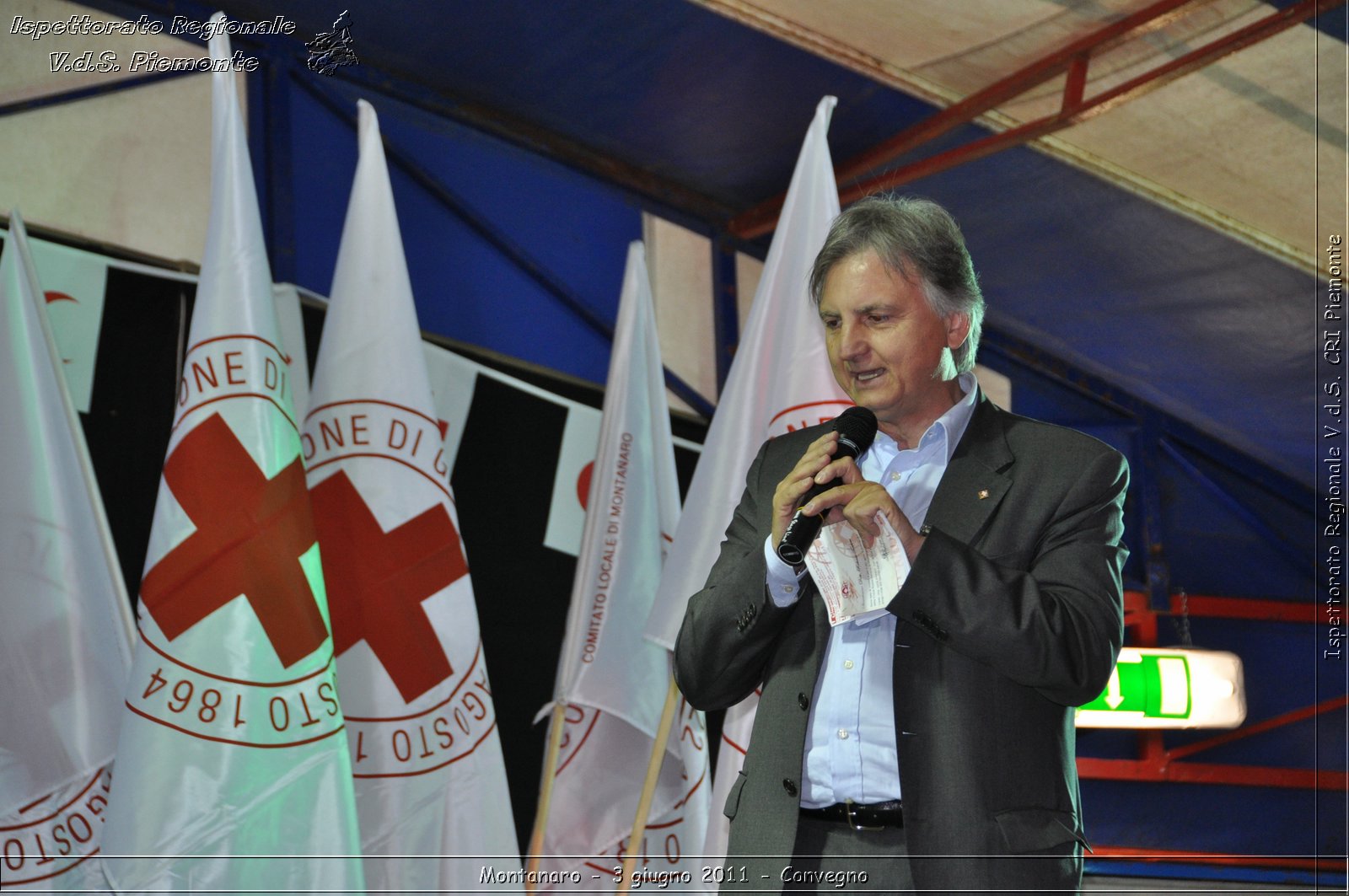 Montanaro - 3 giugno 2011 - I 150 anni dall'unit d'Italia e la Croce Rossa Italiana: un percorso attraverso la storia del nostro paese. Comitato Locale di Montanaro, 20 anniversario fondazione -  Croce Rossa Italiana - Ispettorato Regionale Volontari del Soccorso Piemonte