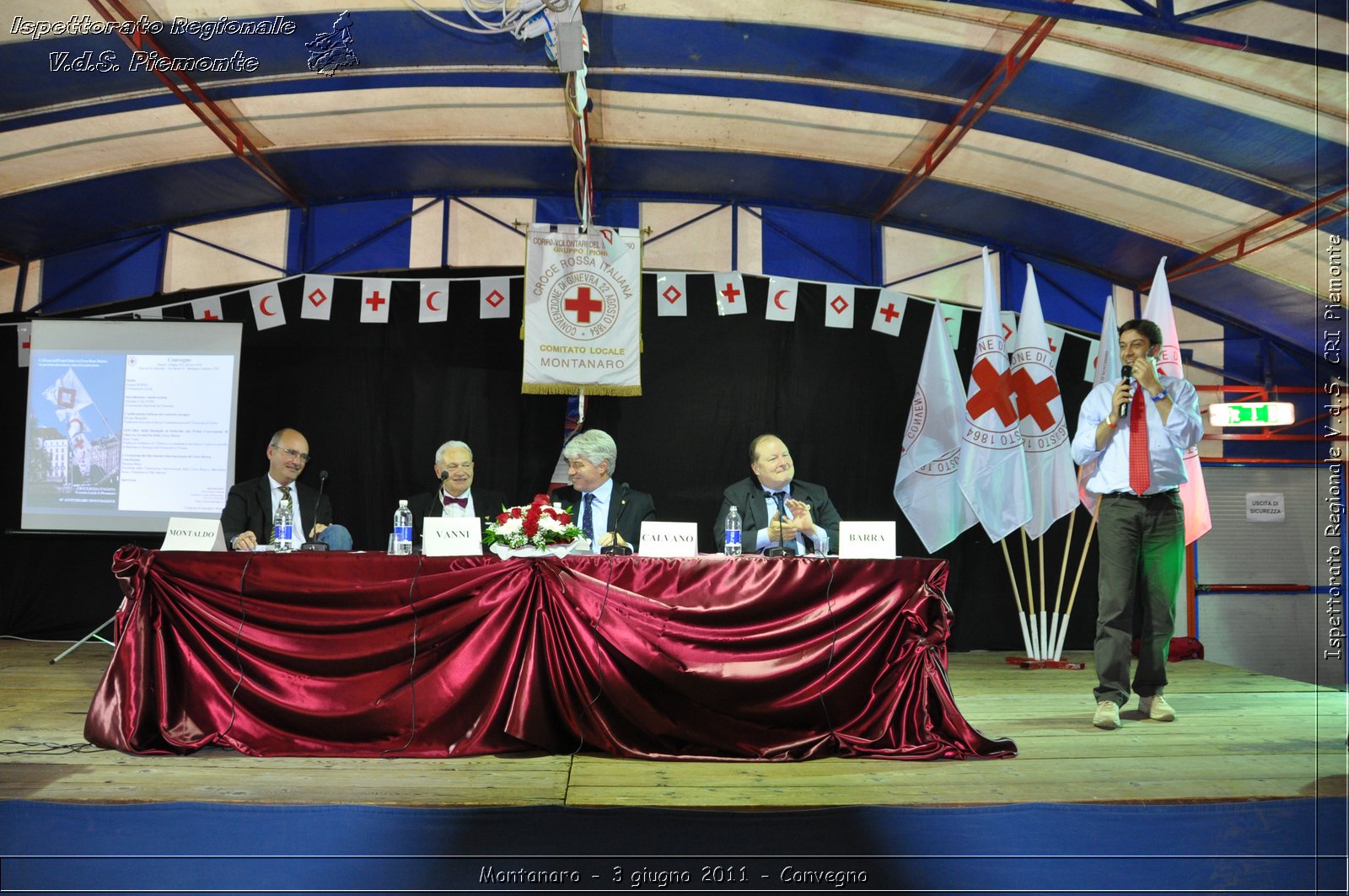 Montanaro - 3 giugno 2011 - I 150 anni dall'unit d'Italia e la Croce Rossa Italiana: un percorso attraverso la storia del nostro paese. Comitato Locale di Montanaro, 20 anniversario fondazione -  Croce Rossa Italiana - Ispettorato Regionale Volontari del Soccorso Piemonte