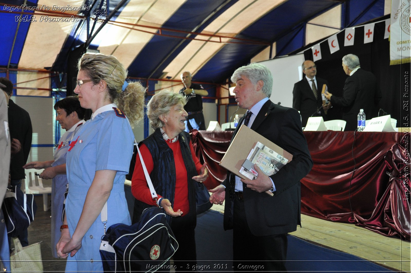 Montanaro - 3 giugno 2011 - I 150 anni dall'unit d'Italia e la Croce Rossa Italiana: un percorso attraverso la storia del nostro paese. Comitato Locale di Montanaro, 20 anniversario fondazione -  Croce Rossa Italiana - Ispettorato Regionale Volontari del Soccorso Piemonte