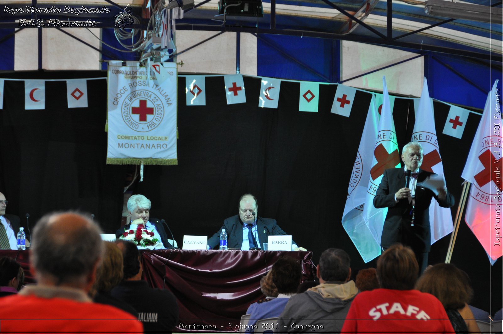 Montanaro - 3 giugno 2011 - I 150 anni dall'unità d'Italia e la Croce Rossa Italiana: un percorso attraverso la storia del nostro paese. Comitato Locale di Montanaro, 20° anniversario fondazione -  Croce Rossa Italiana - Ispettorato Regionale Volontari del Soccorso Piemonte