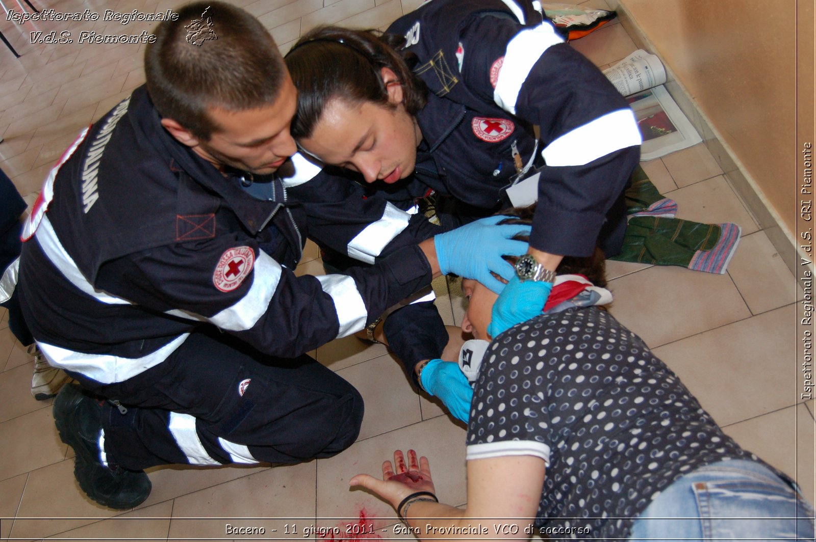 Baceno - 11 giugno 2011 - Gara Provinciale VCO di soccorso -  Croce Rossa Italiana - Ispettorato Regionale Volontari del Soccorso Piemonte