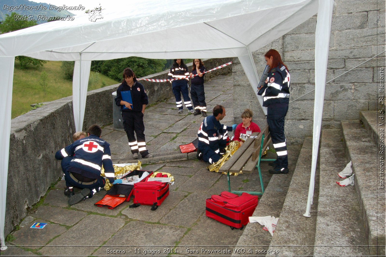 Baceno - 11 giugno 2011 - Gara Provinciale VCO di soccorso -  Croce Rossa Italiana - Ispettorato Regionale Volontari del Soccorso Piemonte