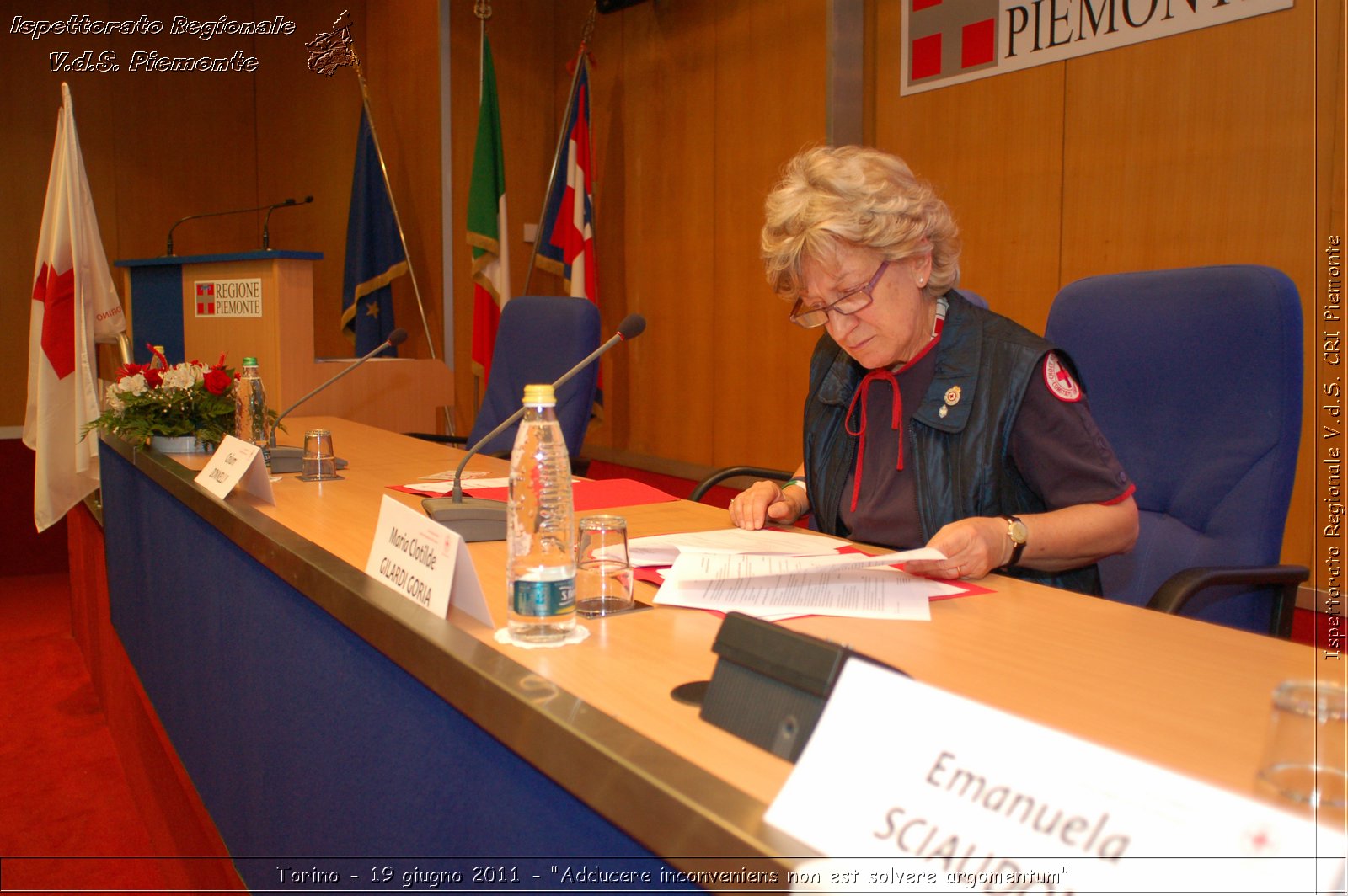 Torino - 19 giugno 2011 - "Adducere inconveniens non est solvere argomentum" -  Croce Rossa Italiana - Ispettorato Regionale Volontari del Soccorso Piemonte