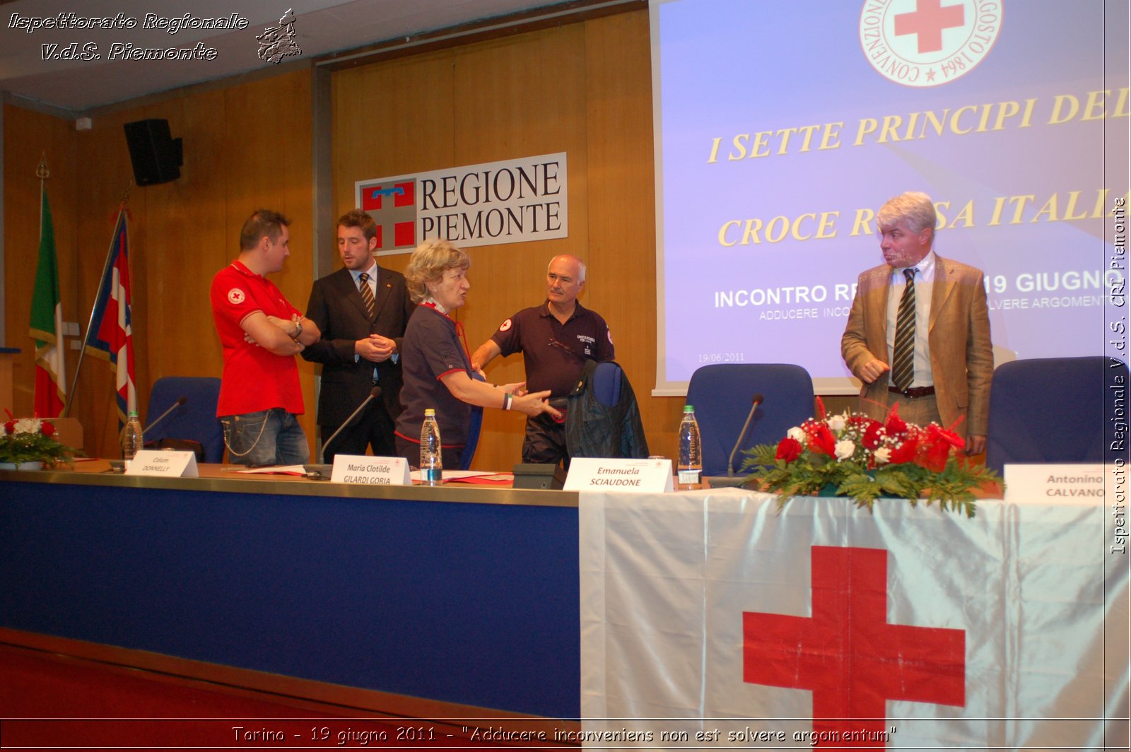 Torino - 19 giugno 2011 - "Adducere inconveniens non est solvere argomentum" -  Croce Rossa Italiana - Ispettorato Regionale Volontari del Soccorso Piemonte