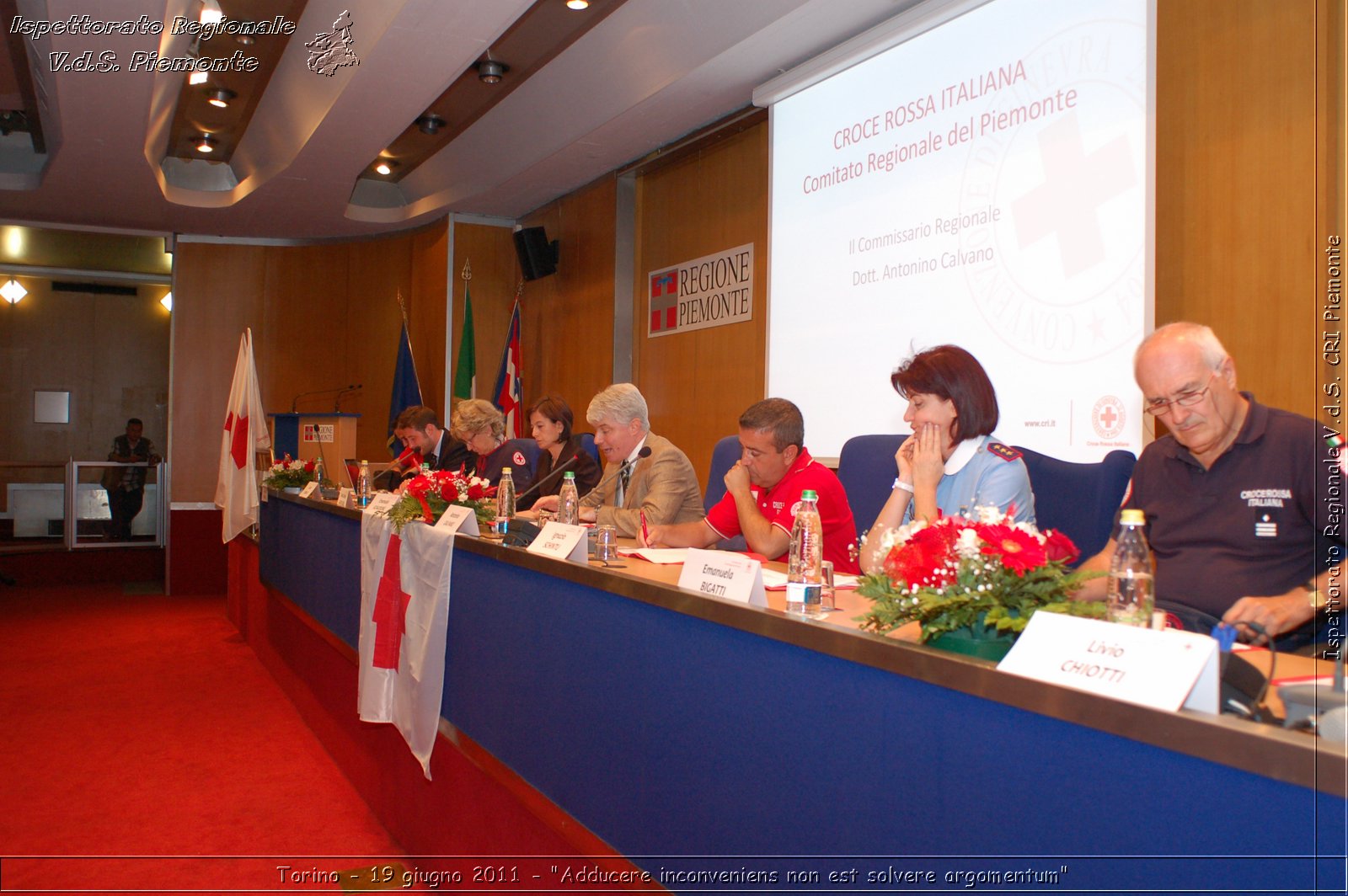 Torino - 19 giugno 2011 - "Adducere inconveniens non est solvere argomentum" -  Croce Rossa Italiana - Ispettorato Regionale Volontari del Soccorso Piemonte