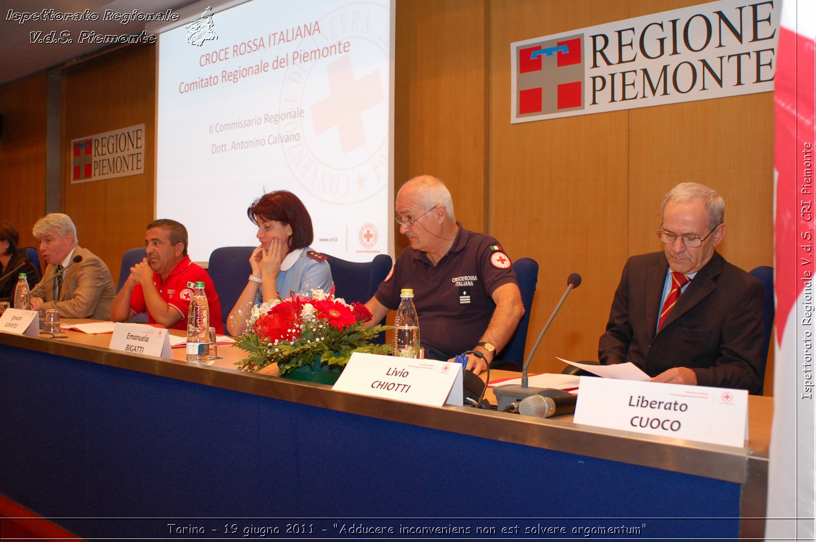 Torino - 19 giugno 2011 - "Adducere inconveniens non est solvere argomentum" -  Croce Rossa Italiana - Ispettorato Regionale Volontari del Soccorso Piemonte