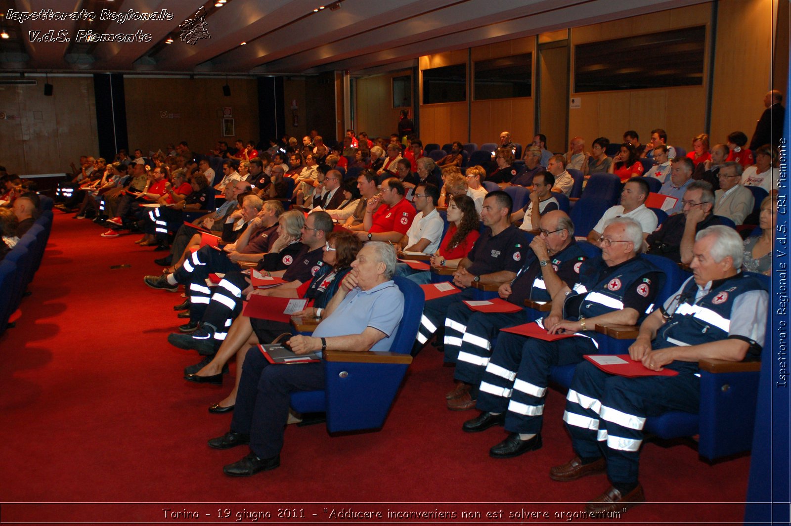 Torino - 19 giugno 2011 - "Adducere inconveniens non est solvere argomentum" -  Croce Rossa Italiana - Ispettorato Regionale Volontari del Soccorso Piemonte