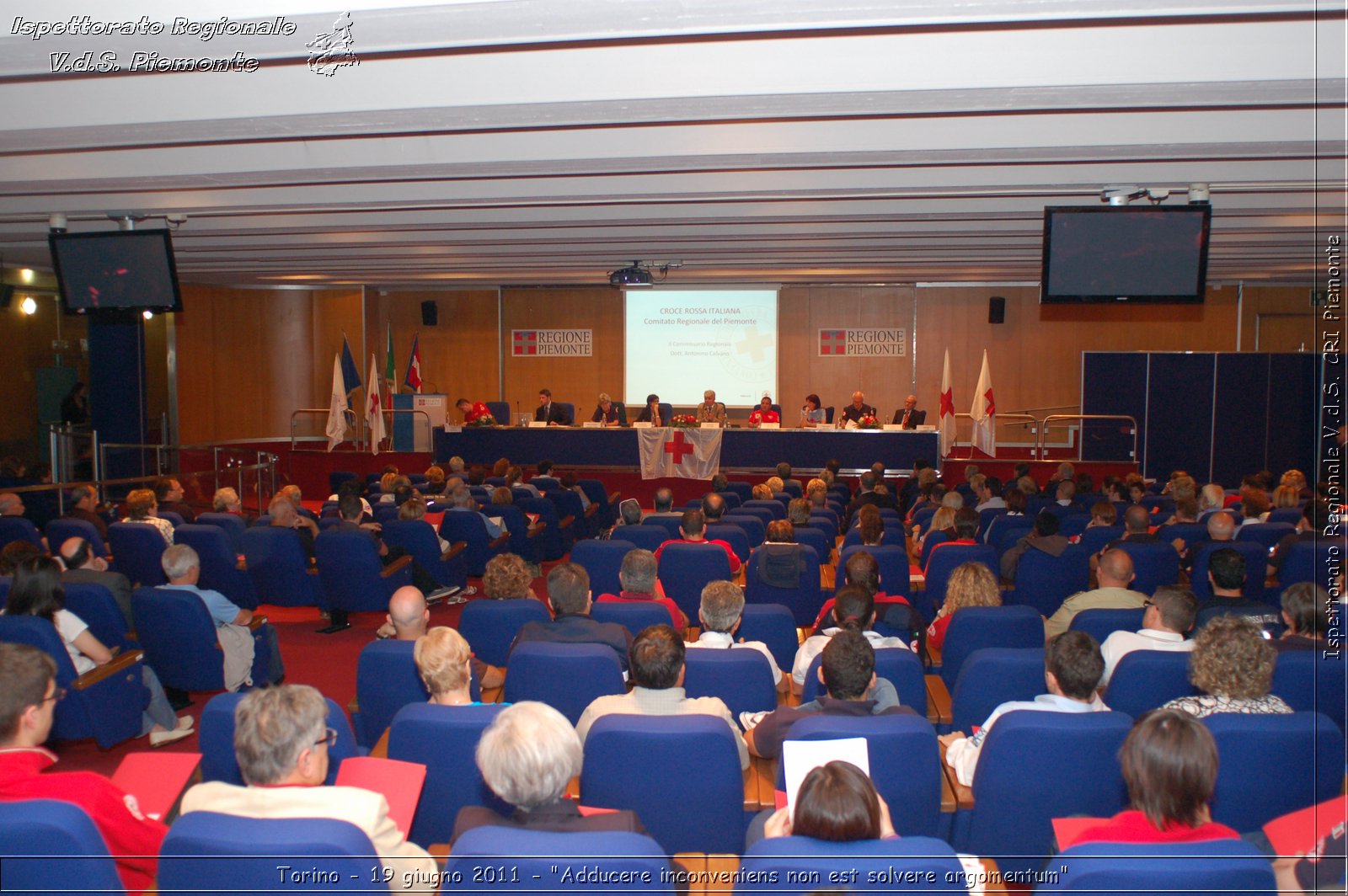 Torino - 19 giugno 2011 - "Adducere inconveniens non est solvere argomentum" -  Croce Rossa Italiana - Ispettorato Regionale Volontari del Soccorso Piemonte