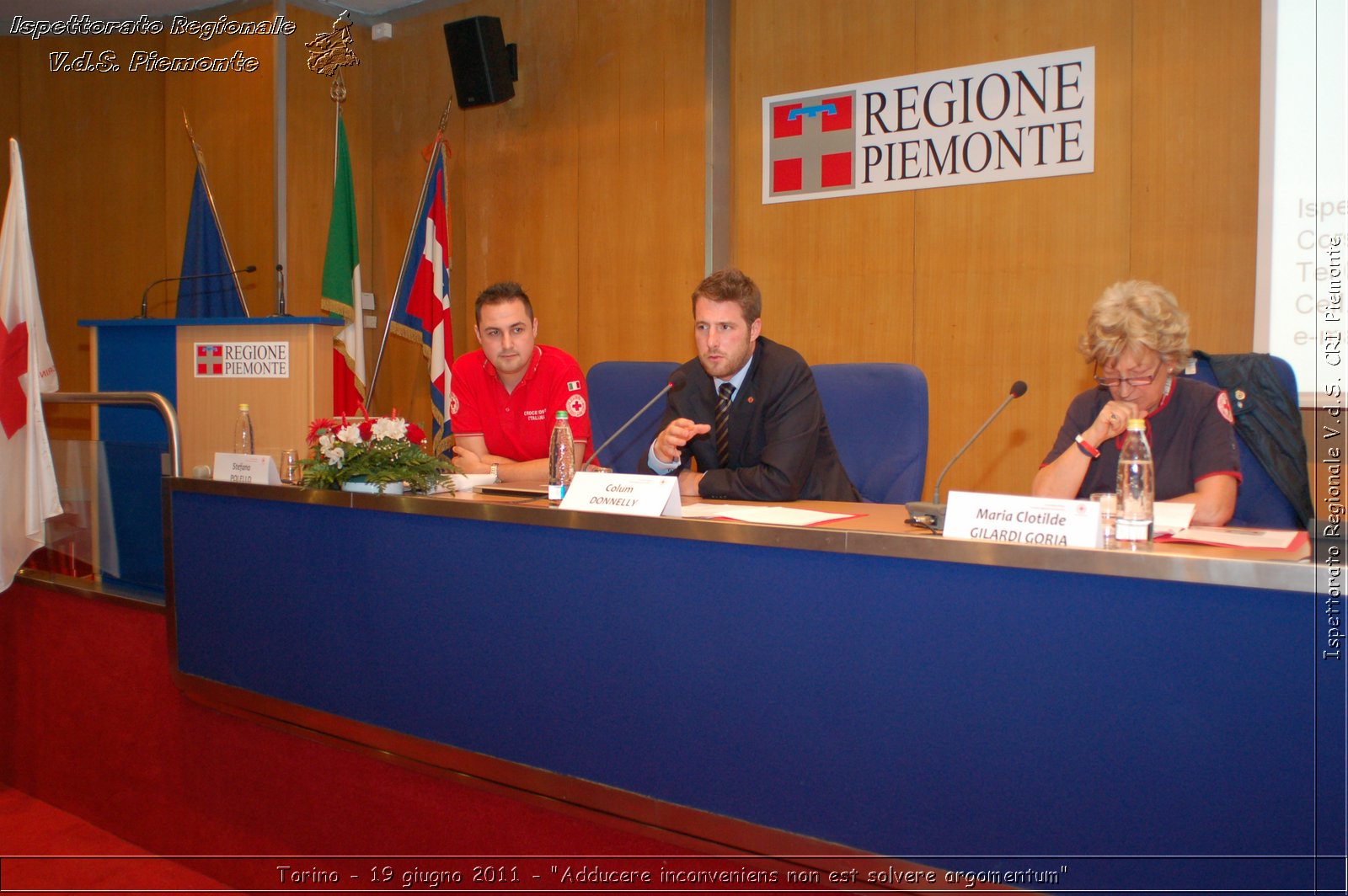 Torino - 19 giugno 2011 - "Adducere inconveniens non est solvere argomentum" -  Croce Rossa Italiana - Ispettorato Regionale Volontari del Soccorso Piemonte