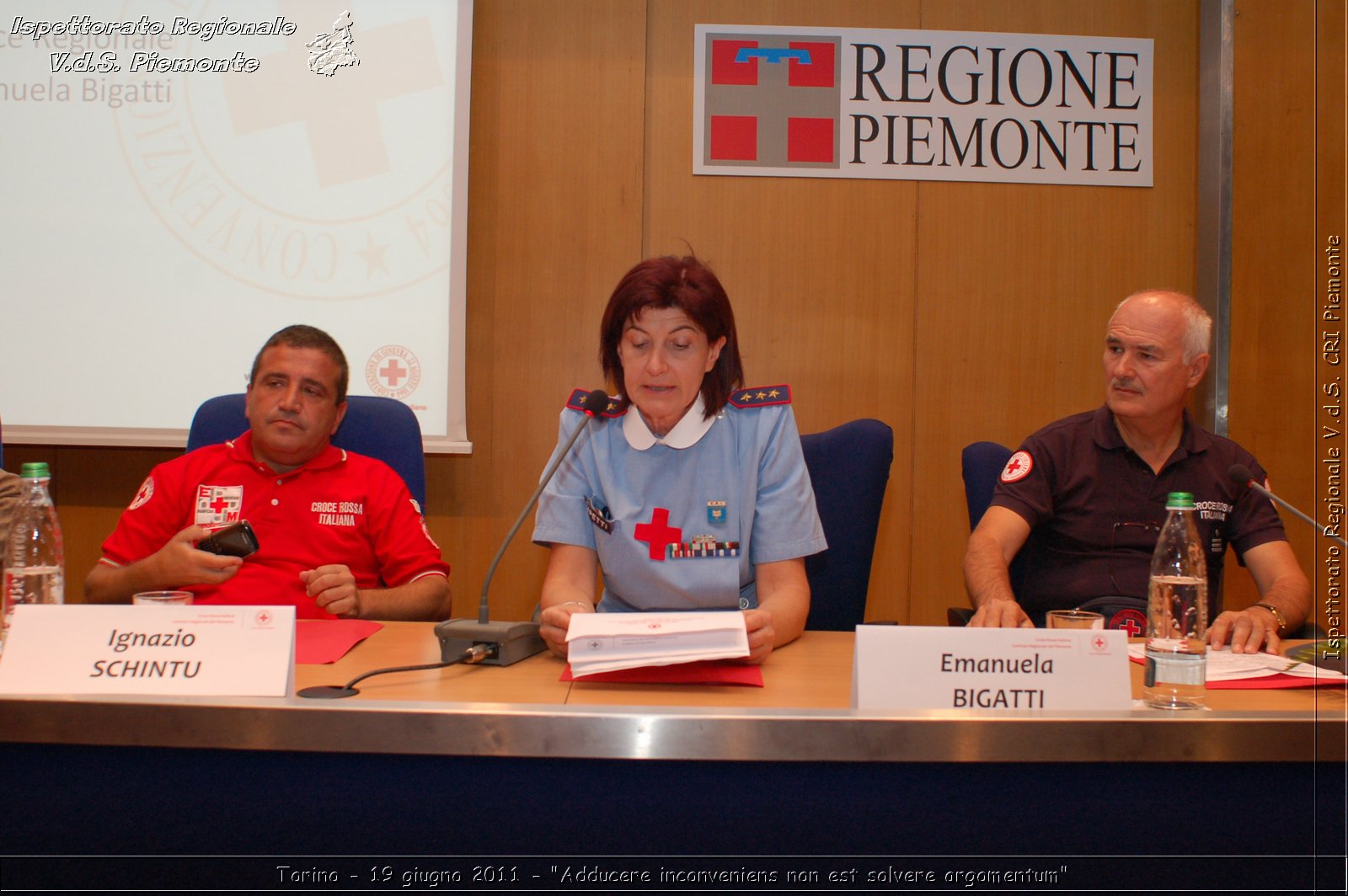 Torino - 19 giugno 2011 - "Adducere inconveniens non est solvere argomentum" -  Croce Rossa Italiana - Ispettorato Regionale Volontari del Soccorso Piemonte