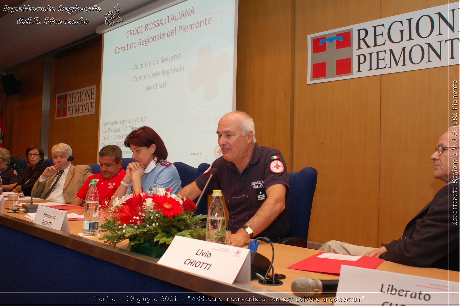 Torino - 19 giugno 2011 - "Adducere inconveniens non est solvere argomentum" -  Croce Rossa Italiana - Ispettorato Regionale Volontari del Soccorso Piemonte