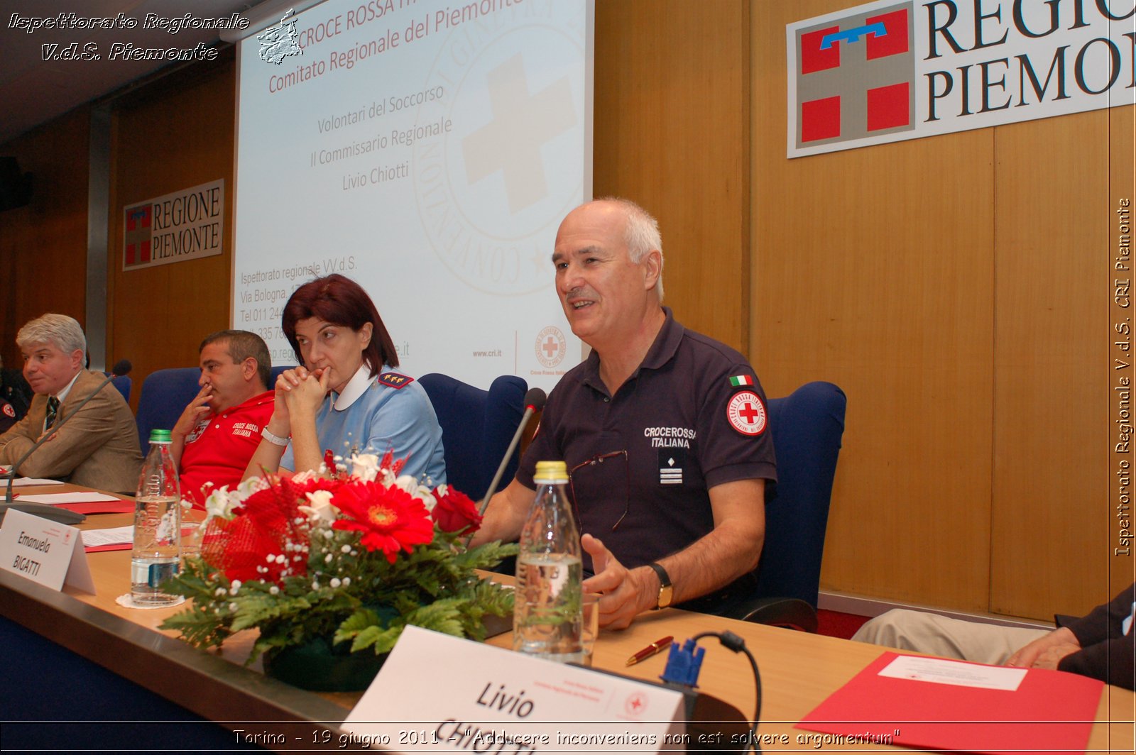 Torino - 19 giugno 2011 - "Adducere inconveniens non est solvere argomentum" -  Croce Rossa Italiana - Ispettorato Regionale Volontari del Soccorso Piemonte