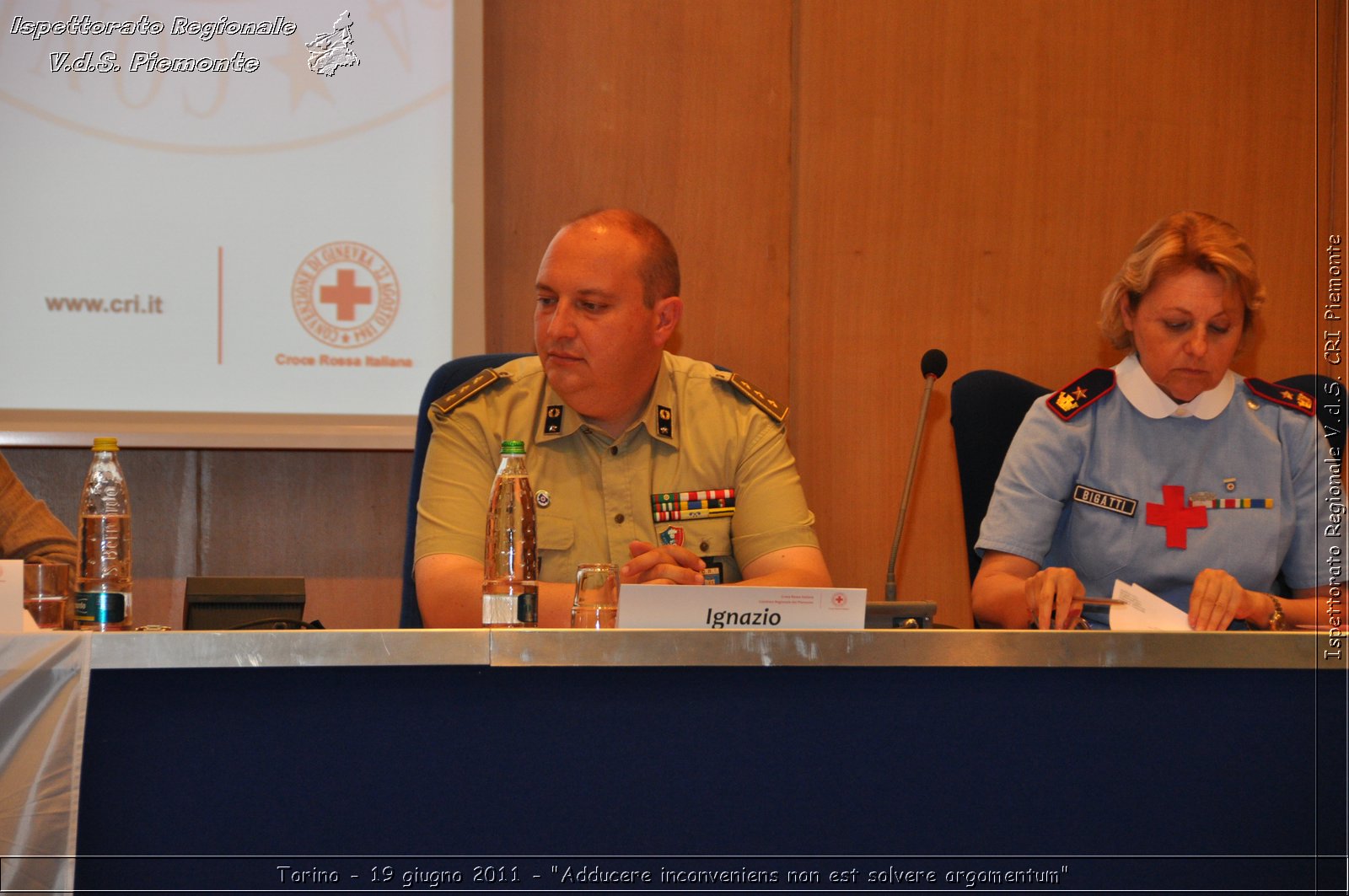 Torino - 19 giugno 2011 - "Adducere inconveniens non est solvere argomentum" -  Croce Rossa Italiana - Ispettorato Regionale Volontari del Soccorso Piemonte