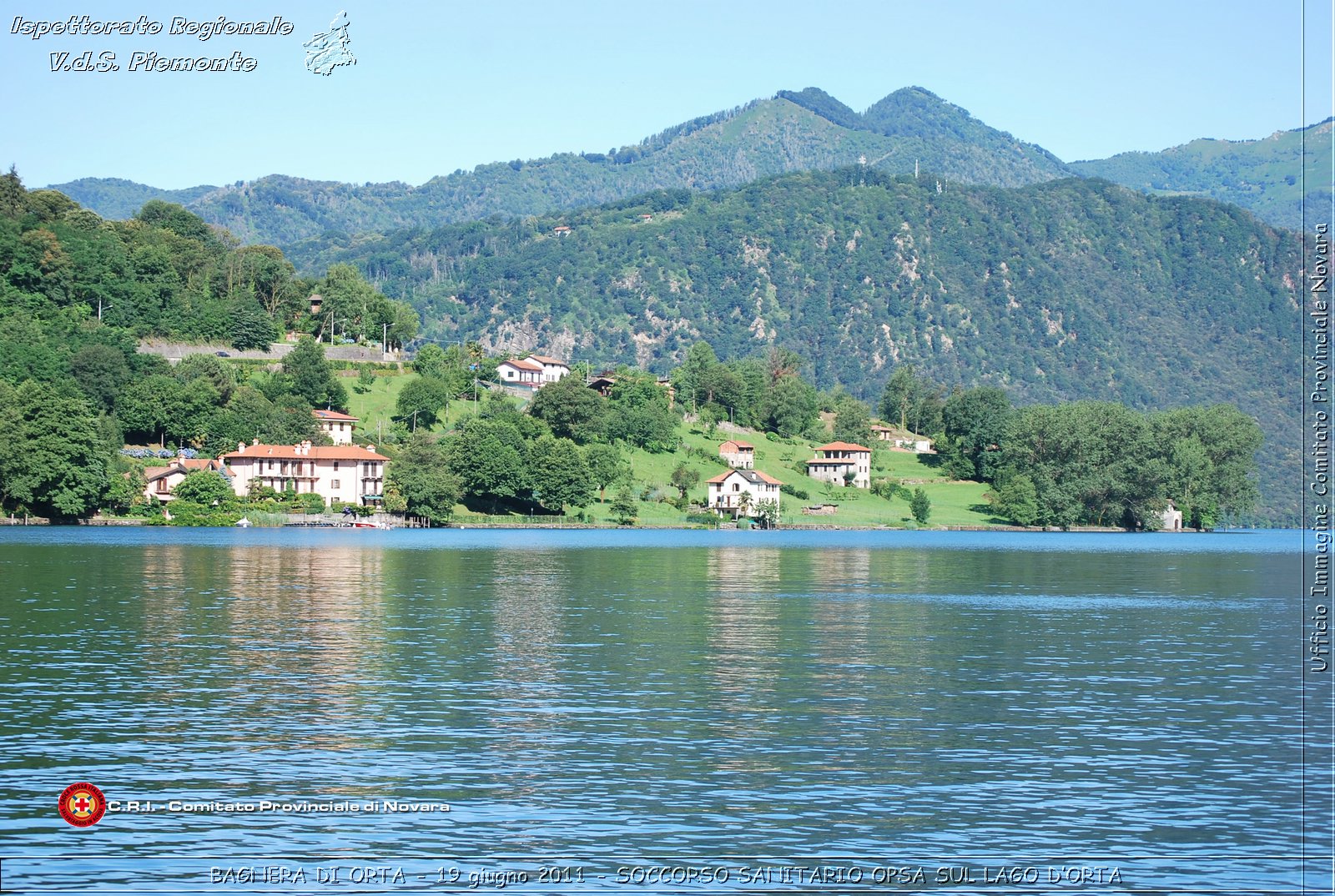 BAGNERA DI ORTA - 19 giugno 2011 - SERVIZIO DI SOCCORSO SANITARIO OPSA CRI SUL LAGO DORTA -  Croce Rossa Italiana - Ispettorato Regionale Volontari del Soccorso Piemonte