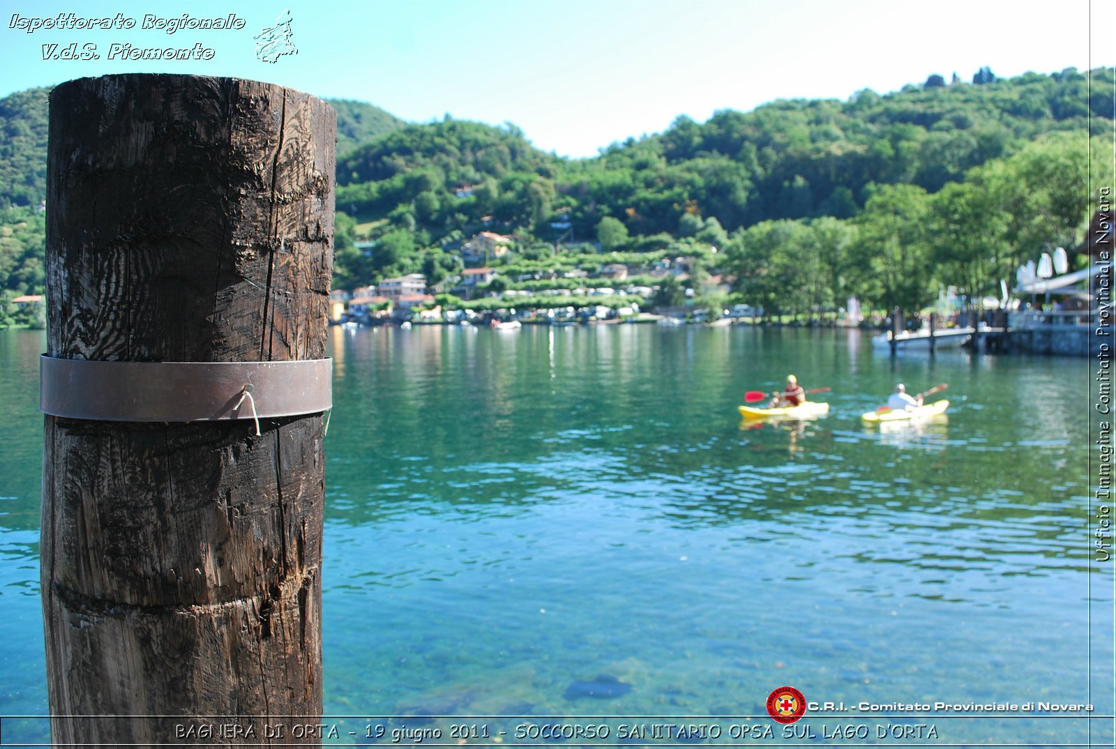 BAGNERA DI ORTA - 19 giugno 2011 - SERVIZIO DI SOCCORSO SANITARIO OPSA CRI SUL LAGO DORTA -  Croce Rossa Italiana - Ispettorato Regionale Volontari del Soccorso Piemonte