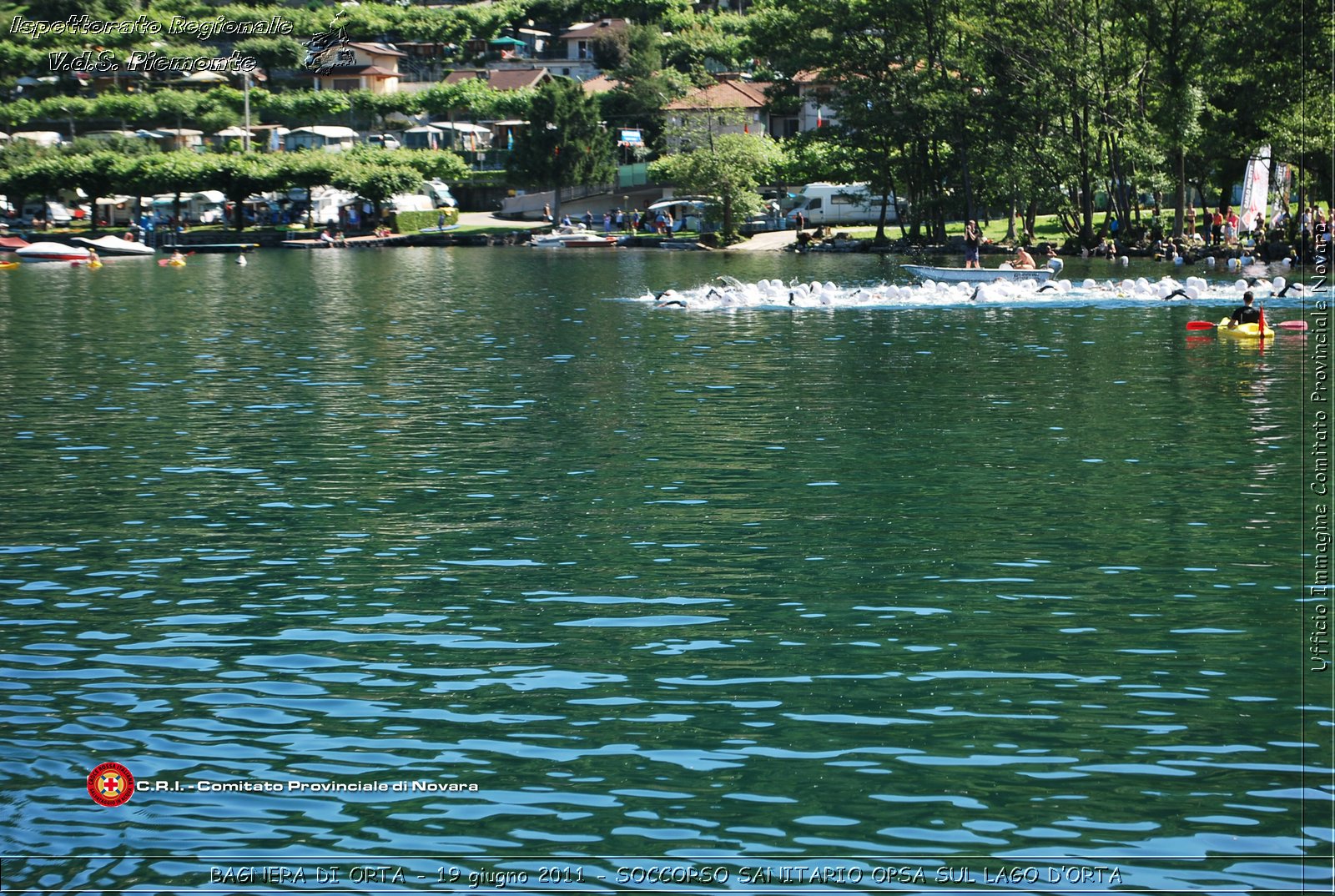 BAGNERA DI ORTA - 19 giugno 2011 - SERVIZIO DI SOCCORSO SANITARIO OPSA CRI SUL LAGO DORTA -  Croce Rossa Italiana - Ispettorato Regionale Volontari del Soccorso Piemonte