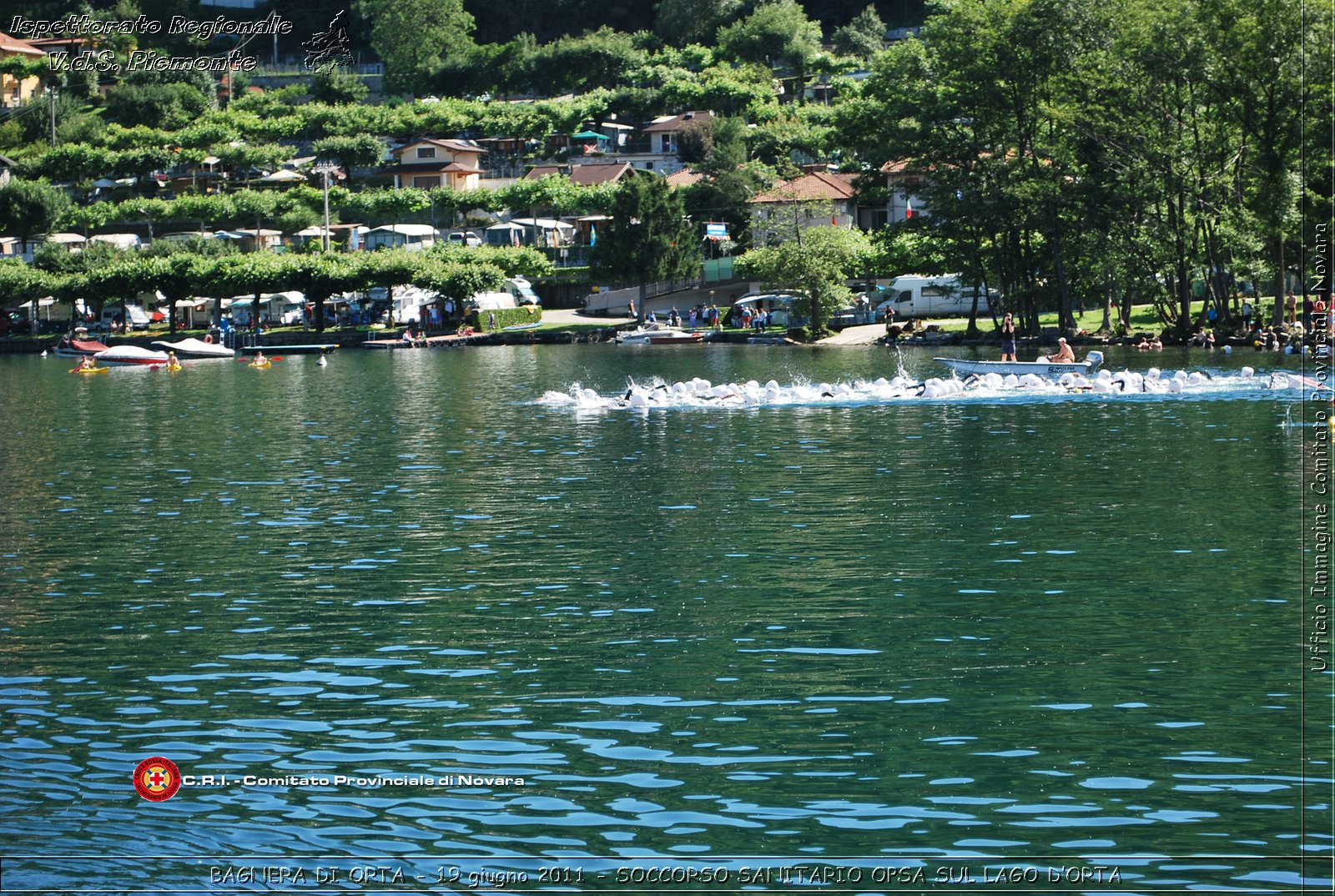 BAGNERA DI ORTA - 19 giugno 2011 - SERVIZIO DI SOCCORSO SANITARIO OPSA CRI SUL LAGO DORTA -  Croce Rossa Italiana - Ispettorato Regionale Volontari del Soccorso Piemonte