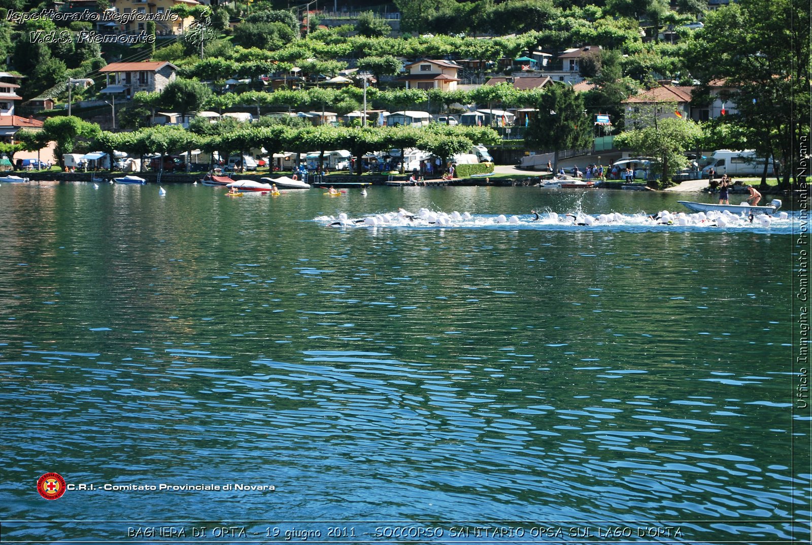 BAGNERA DI ORTA - 19 giugno 2011 - SERVIZIO DI SOCCORSO SANITARIO OPSA CRI SUL LAGO DORTA -  Croce Rossa Italiana - Ispettorato Regionale Volontari del Soccorso Piemonte