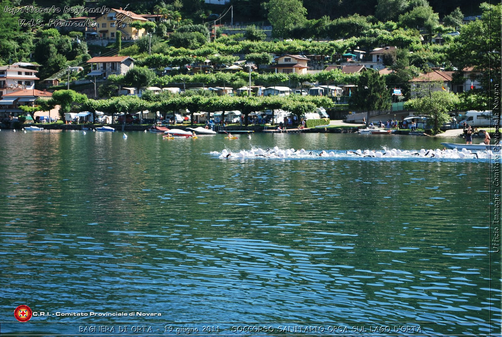 BAGNERA DI ORTA - 19 giugno 2011 - SERVIZIO DI SOCCORSO SANITARIO OPSA CRI SUL LAGO DORTA -  Croce Rossa Italiana - Ispettorato Regionale Volontari del Soccorso Piemonte