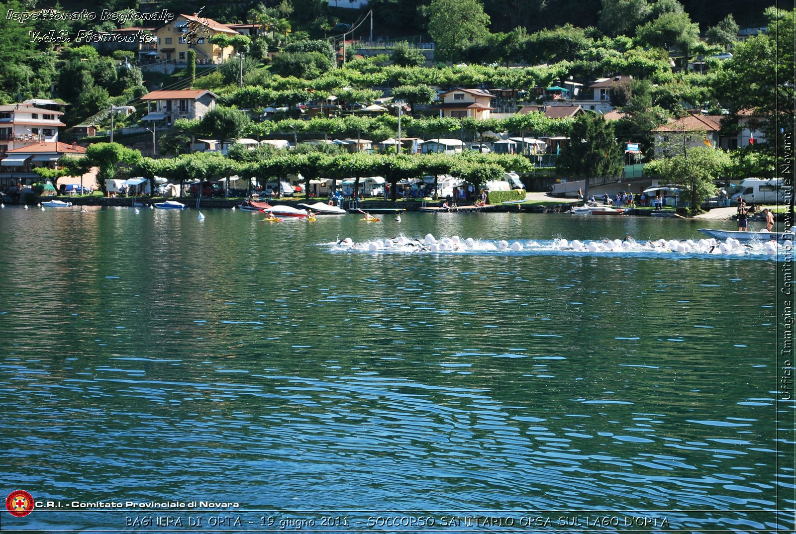 BAGNERA DI ORTA - 19 giugno 2011 - SERVIZIO DI SOCCORSO SANITARIO OPSA CRI SUL LAGO DORTA -  Croce Rossa Italiana - Ispettorato Regionale Volontari del Soccorso Piemonte